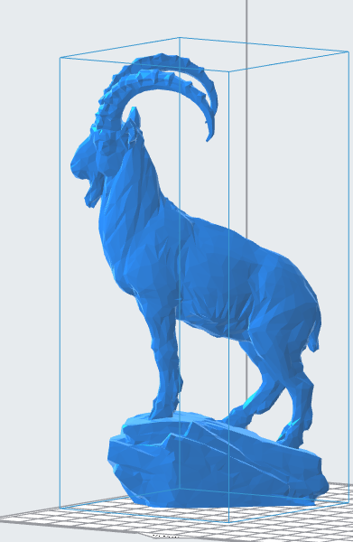 Ibex Statue – Downloadable 3D Model (.OBJ & .STL)