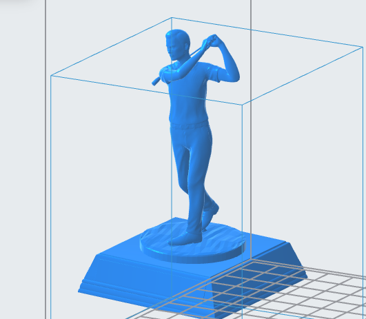 Golfer Trophy 3D Model (.OBJ)