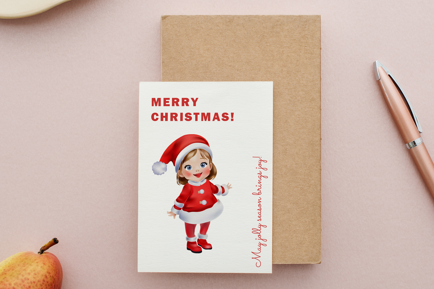 Santa Girl Sticker