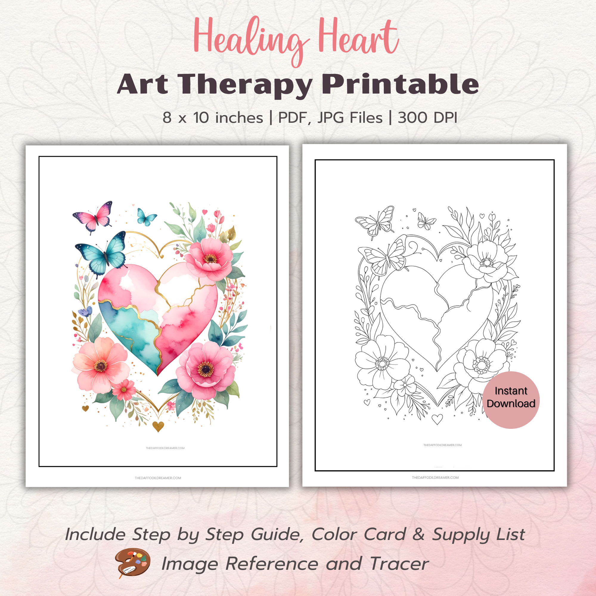 Healing Heart – Art Therapy Printable