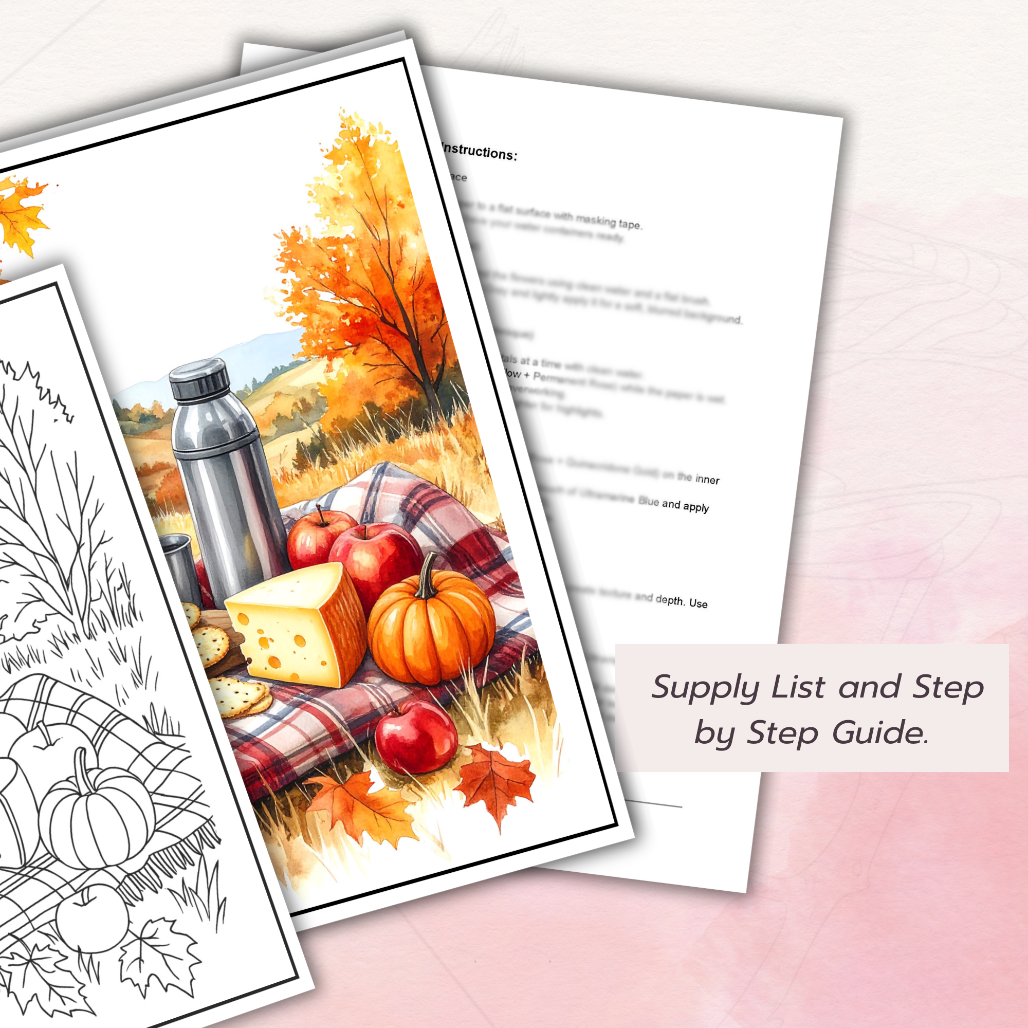 Harvest Whispers – Fall Paint Party Printables