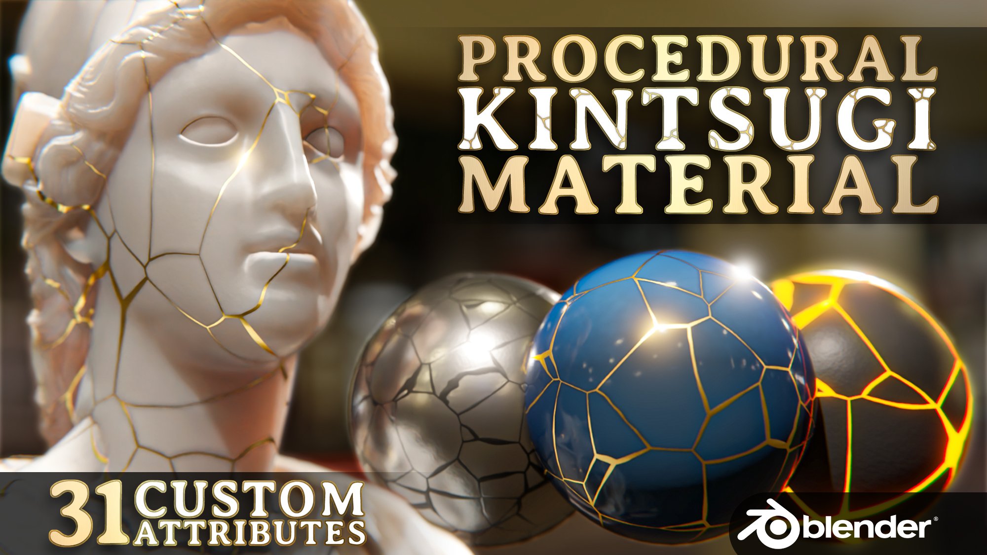 Procedural Kintsugi Material