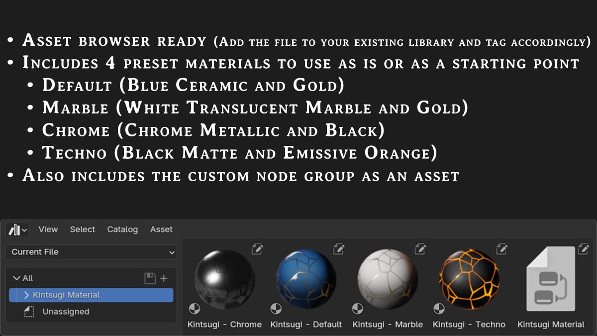 Procedural Kintsugi Material