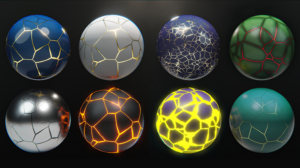 Procedural Kintsugi Material