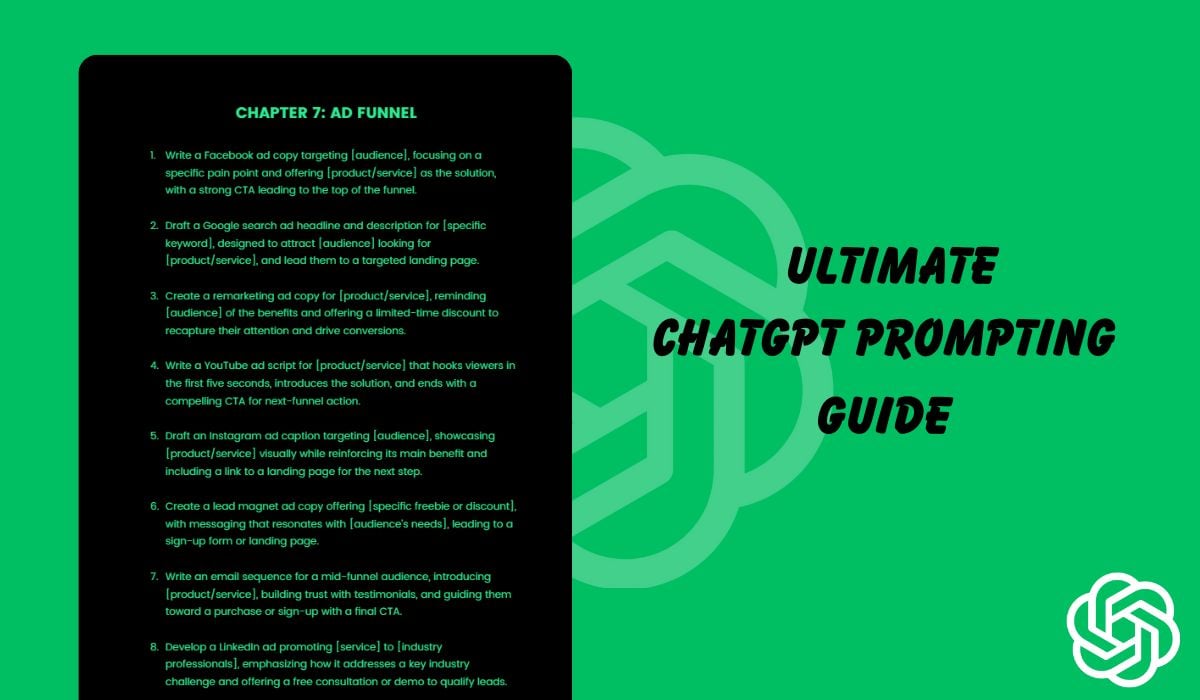  ChatGPT Prompts CheatSheet