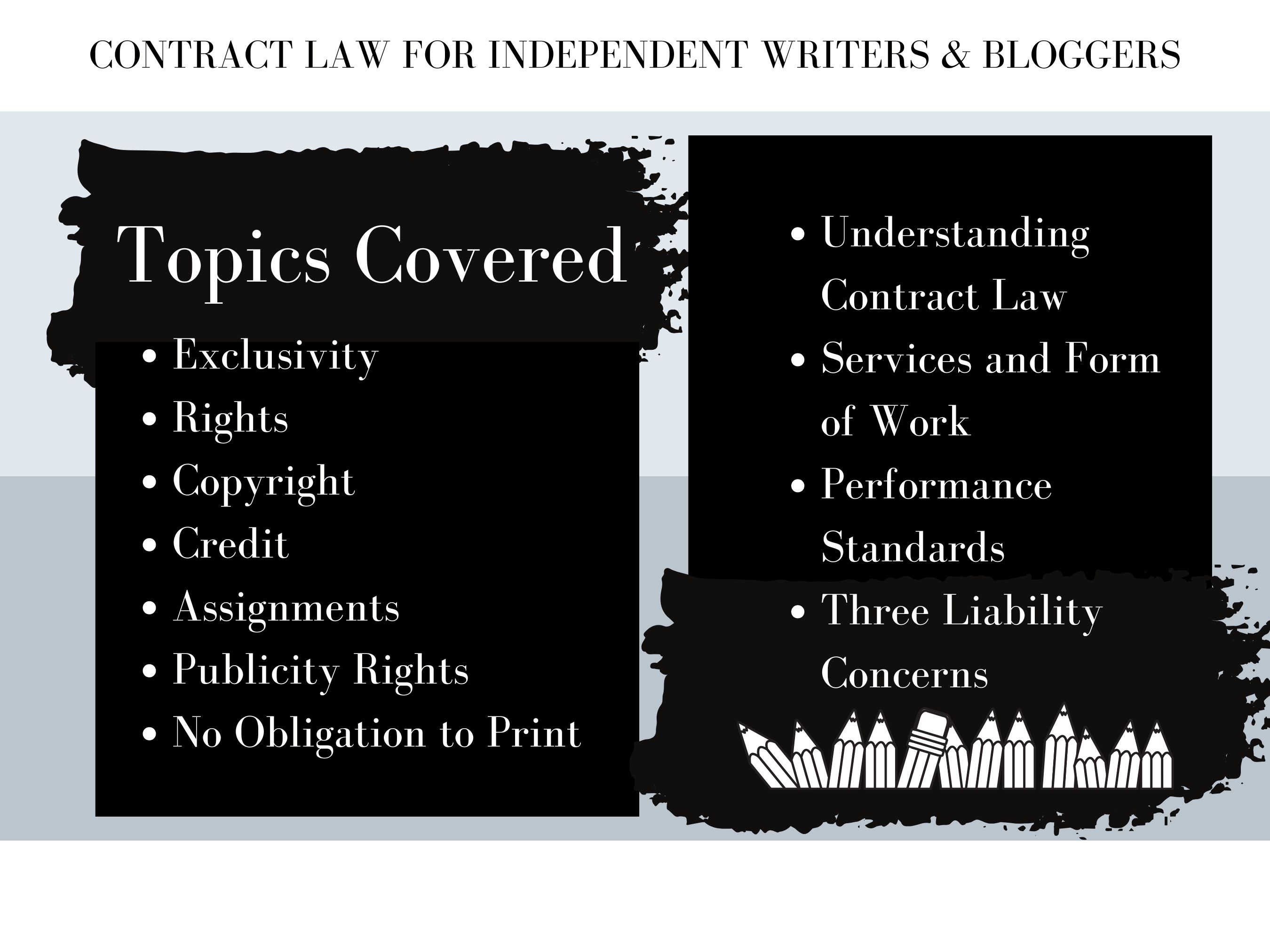 Bloggers & Writers - 2025 Contract Law Ebook