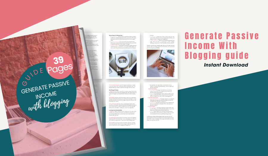 Generate Passive Income With Blogging guide