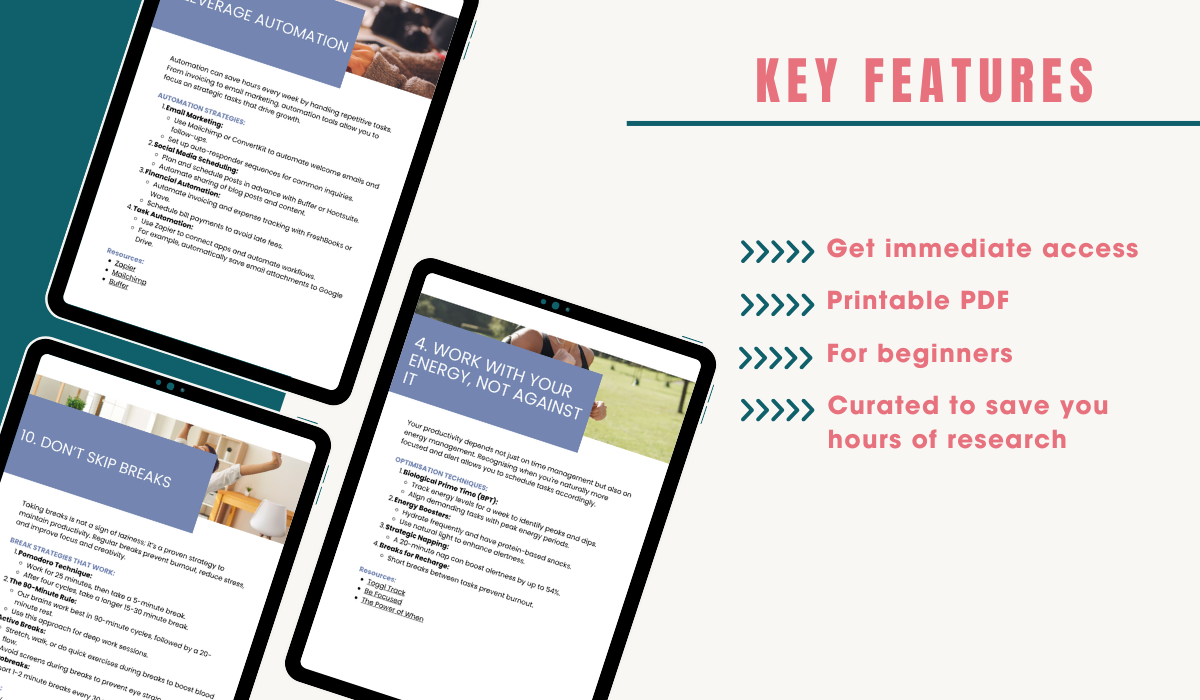 Tips for Boosting Productivity as a Solopreneur