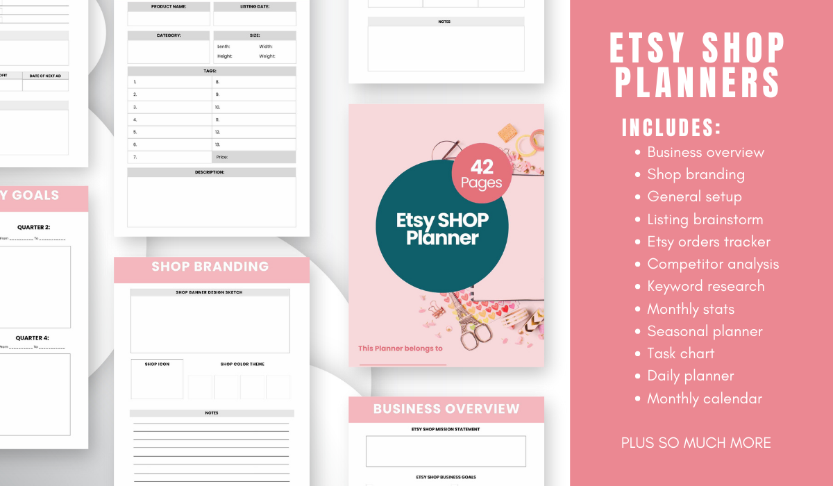 The Ultimate Etsy Shop Planners