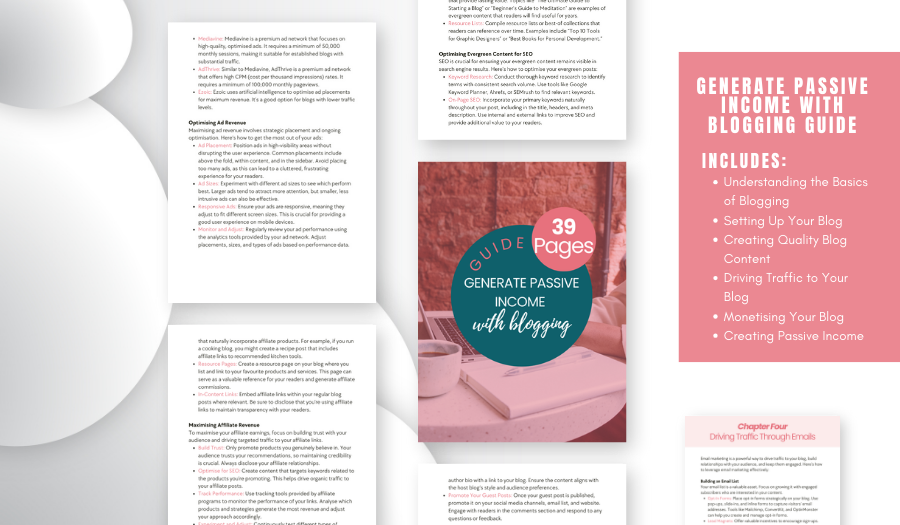 Generate Passive Income With Blogging guide