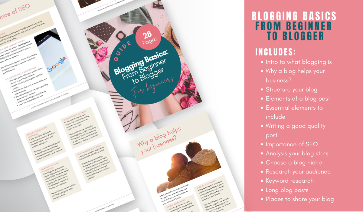 Blogging Basics: From Beginner to Blogger | Printable PDF Guide