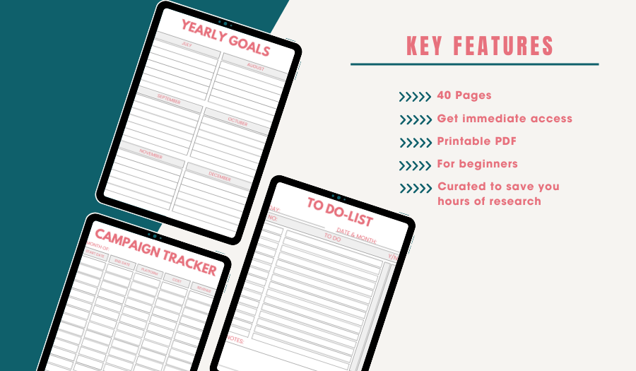 Girl Boss Business Planner | 40 Page Instant Download