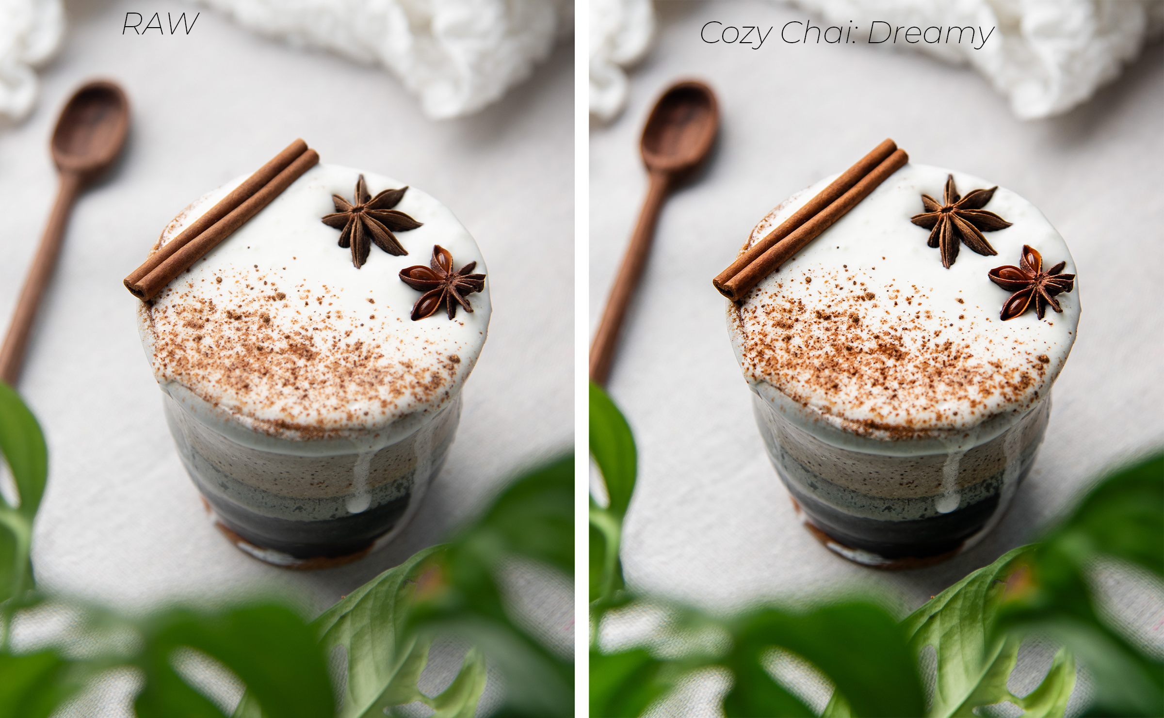 Lightroom Presets - Cozy Chai 3 pack w/ bonus B&W preset