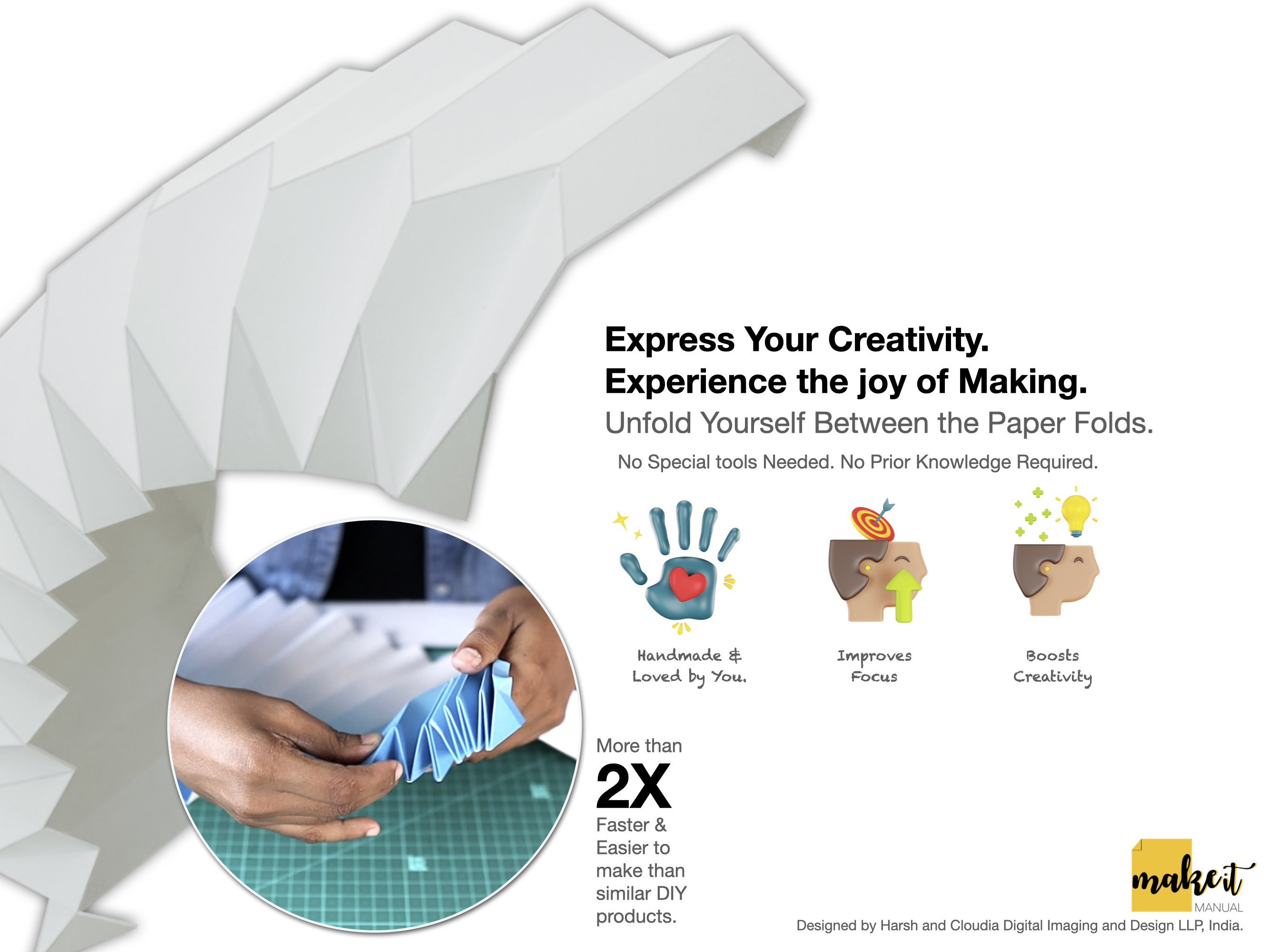 DIY Origami Paper Lampshade, Printable paper craft pdf template