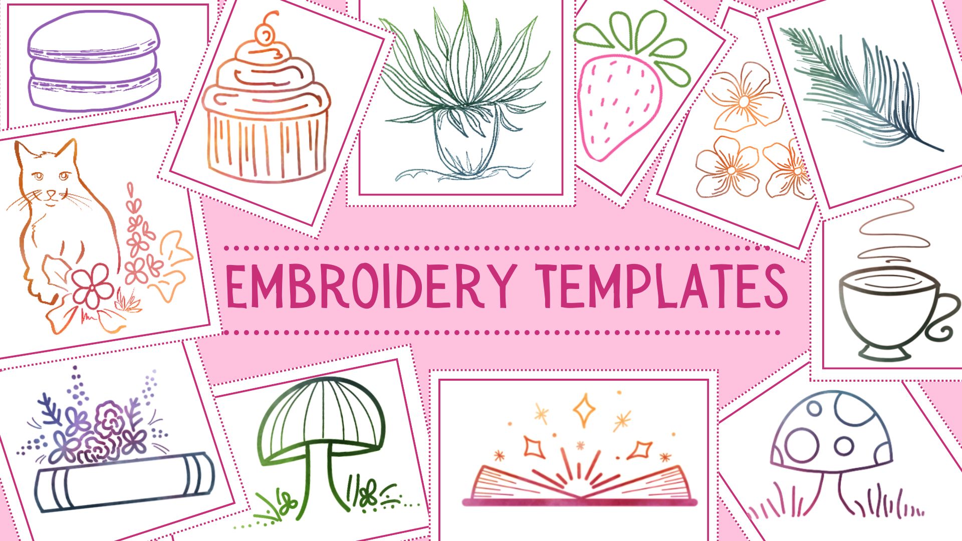 Mini Embroidery Templates - Everyday Collection PDF