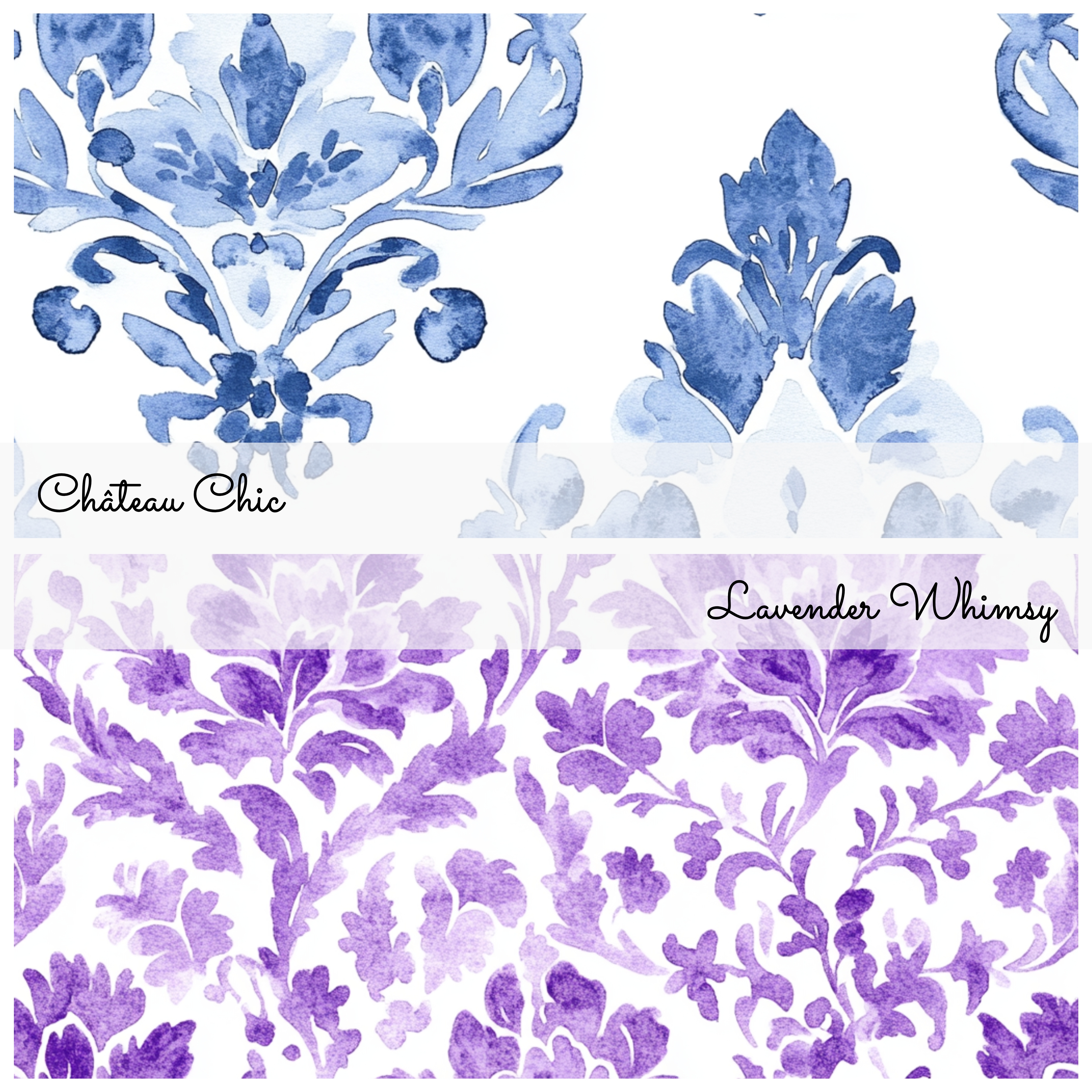 MYSTIC TOILE DE JOUY Seamless Digital Paper Bundle