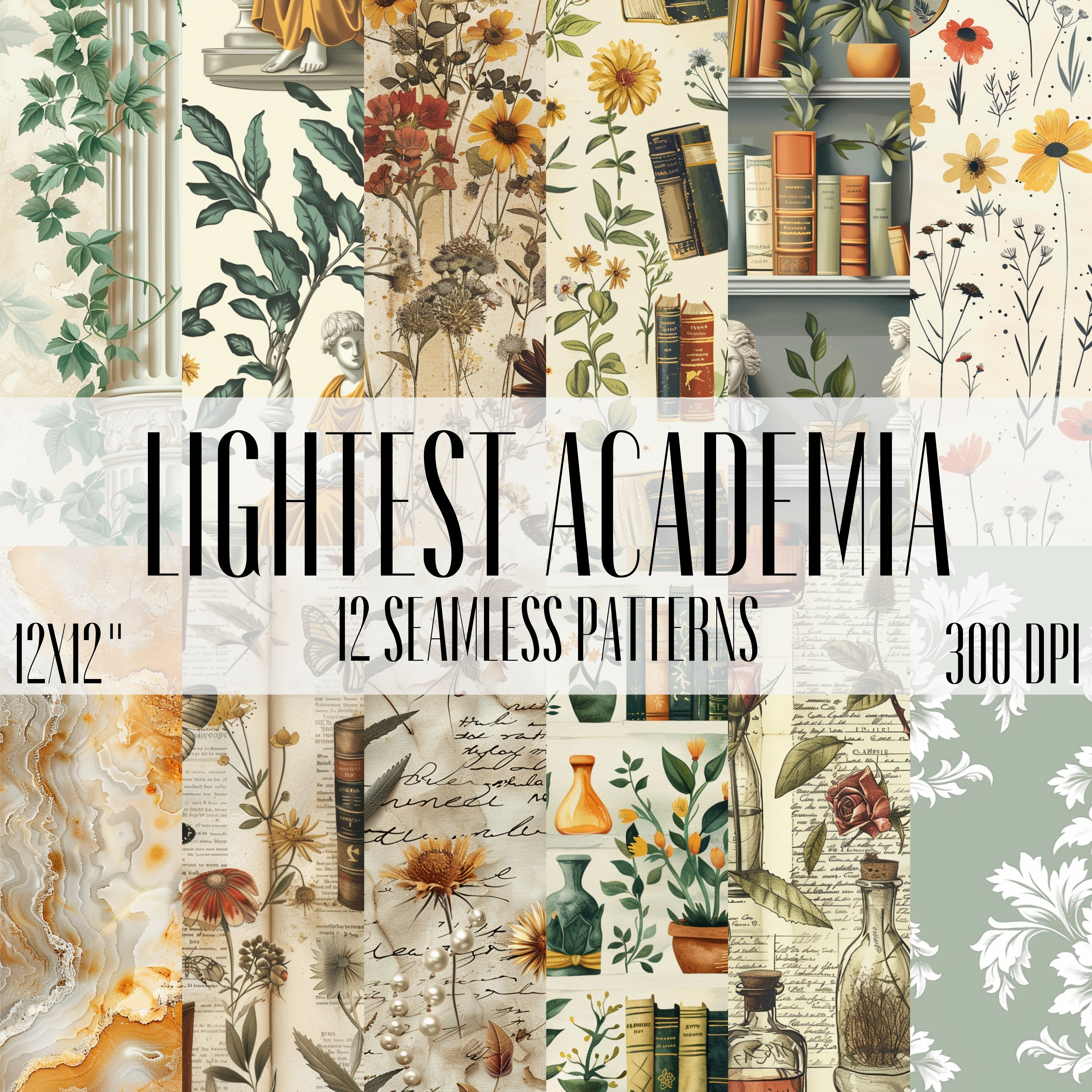 LIGHTEST ACADEMIA Seamless Digital Papers