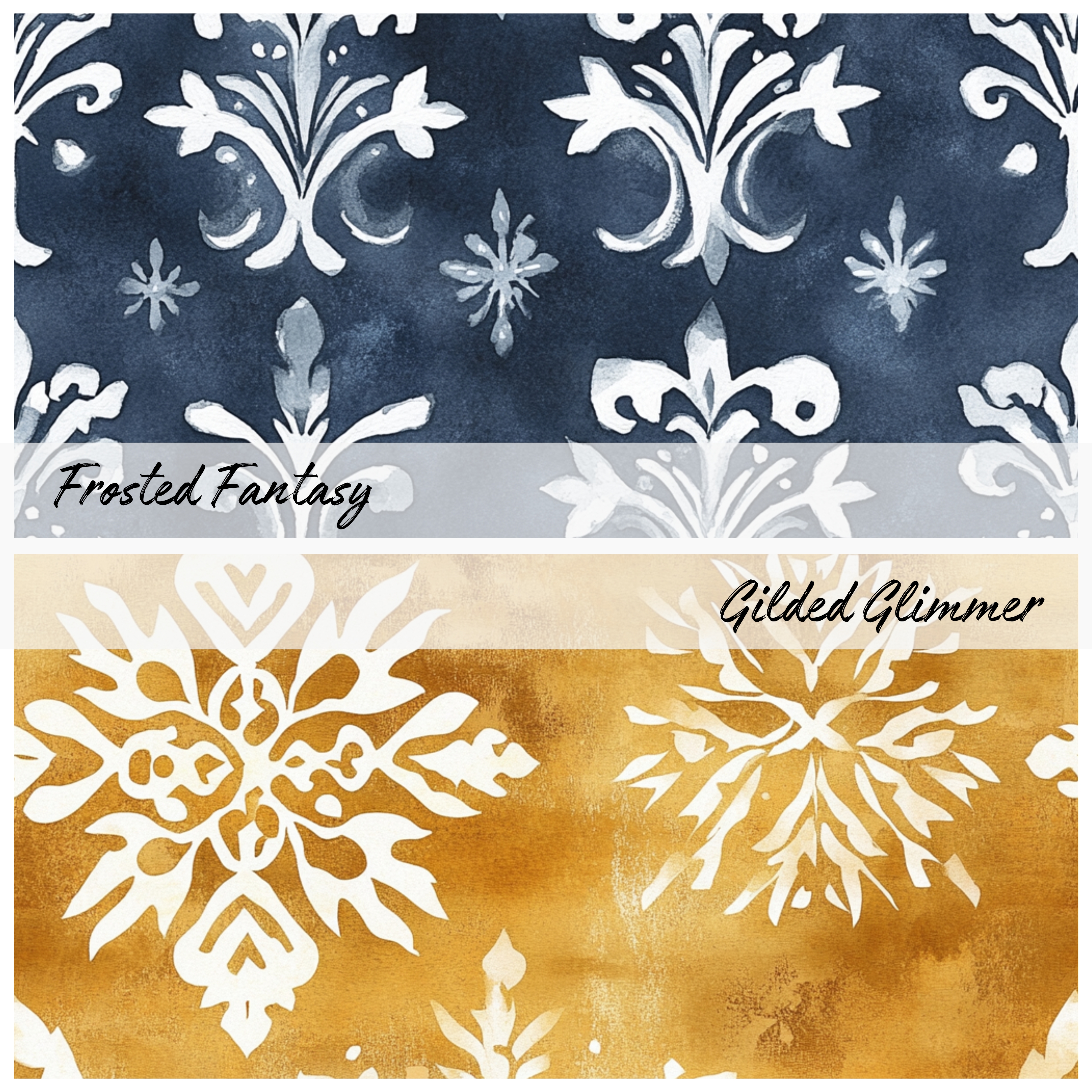 SNOWDUST SERENADES Seamless Digital Papers