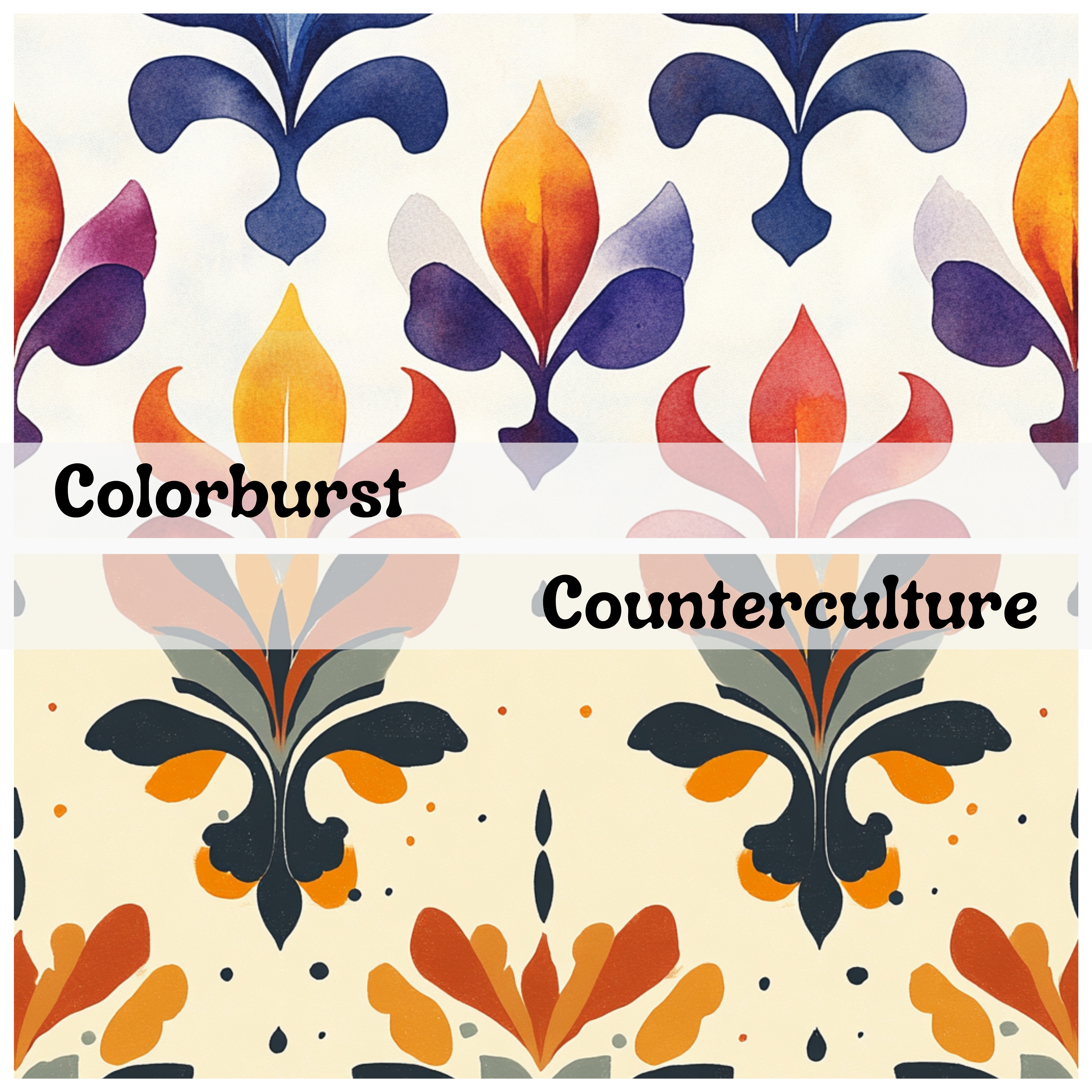 MIDCENTURY MAGIC Seamless Digital Papers