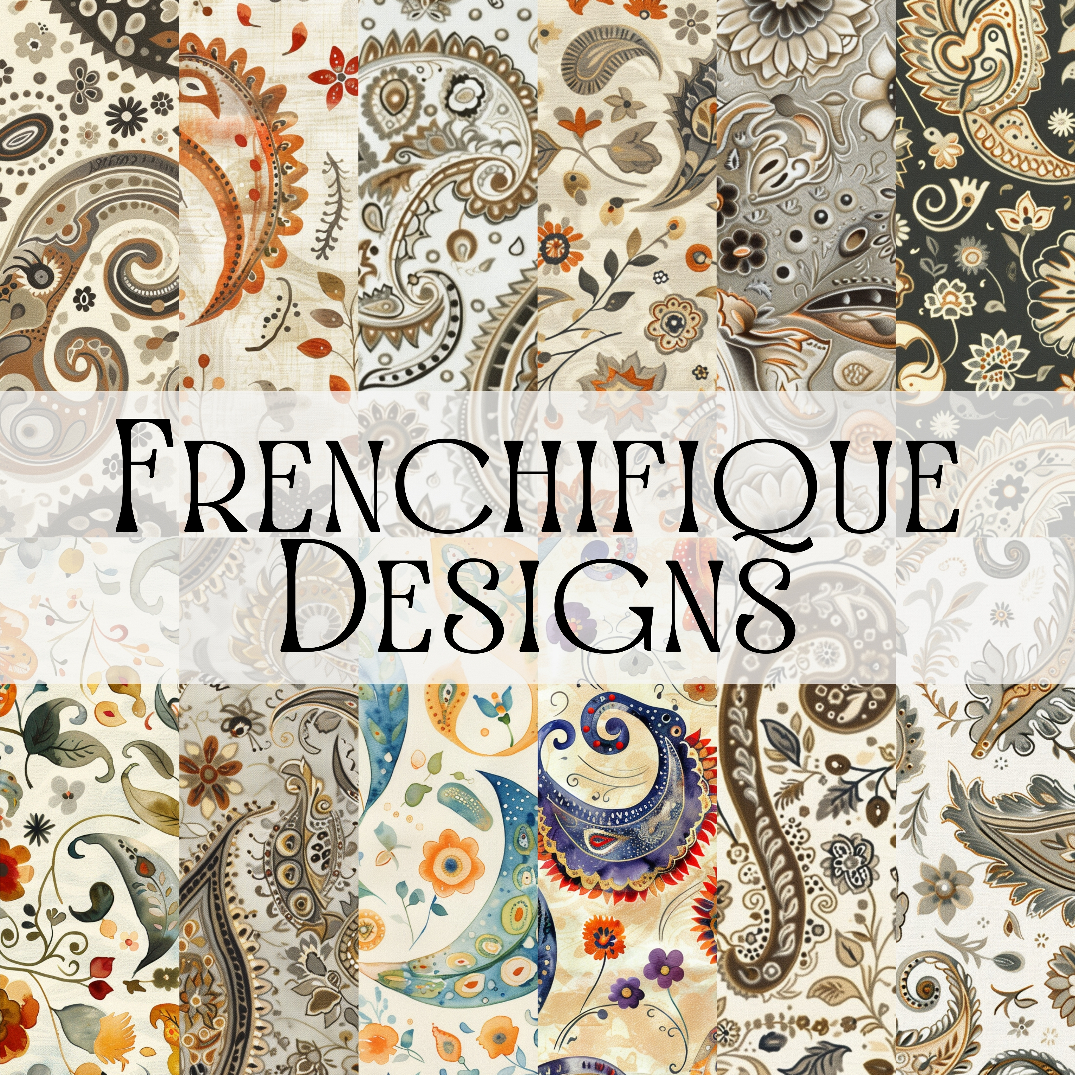 PAISLEY PATTERNS Seamless Digital Papers