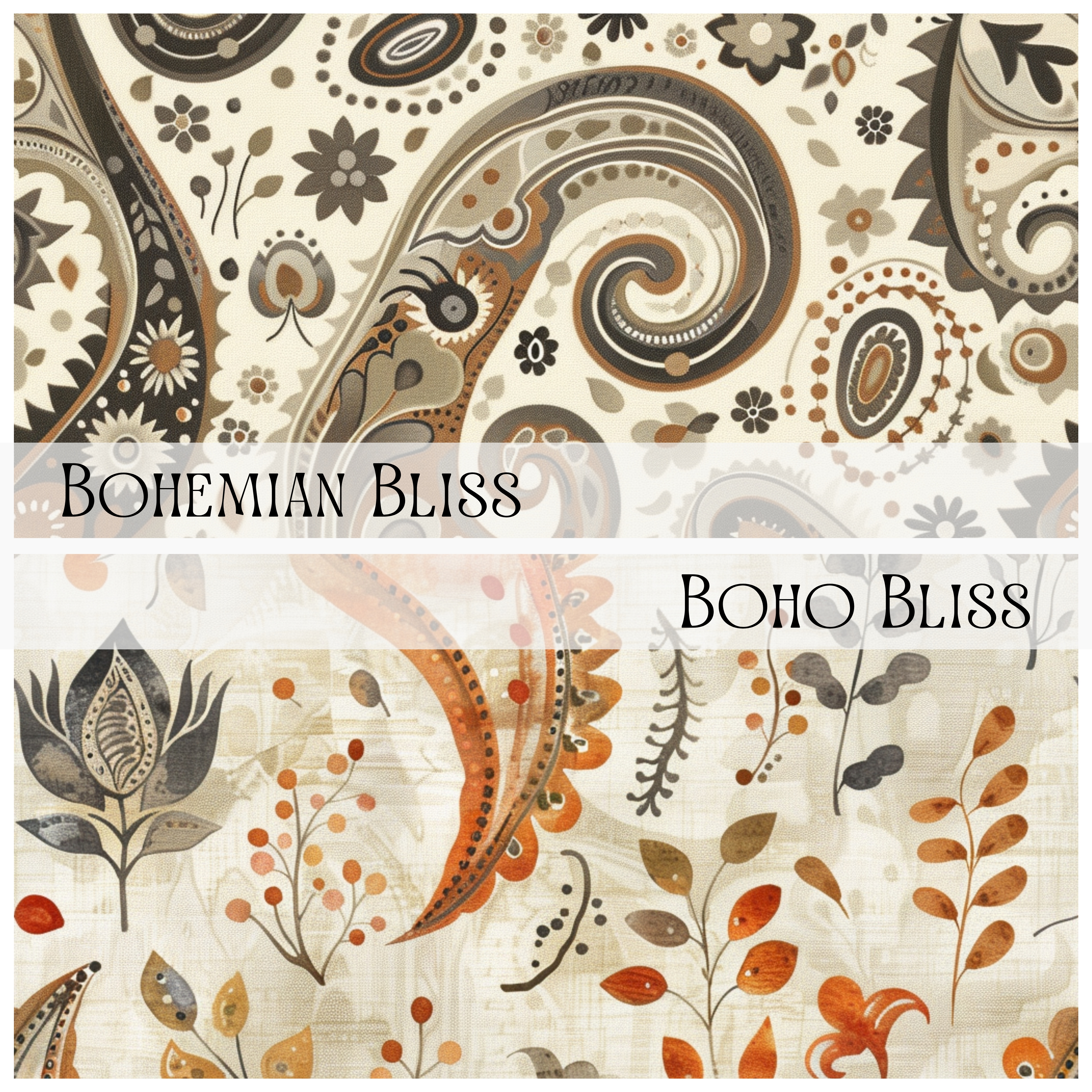 PAISLEY PATTERNS Seamless Digital Papers