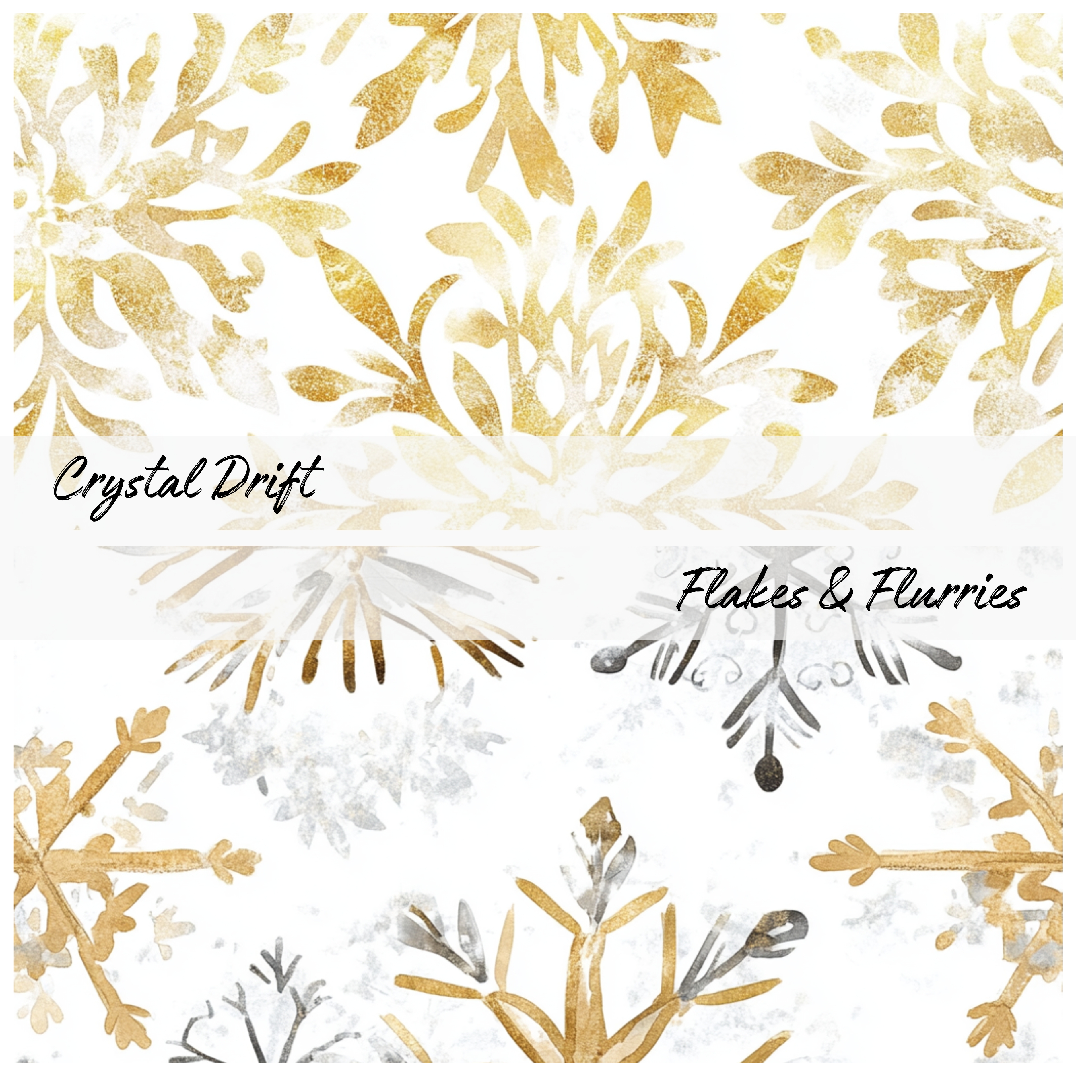 SNOWDUST SERENADES Seamless Digital Papers