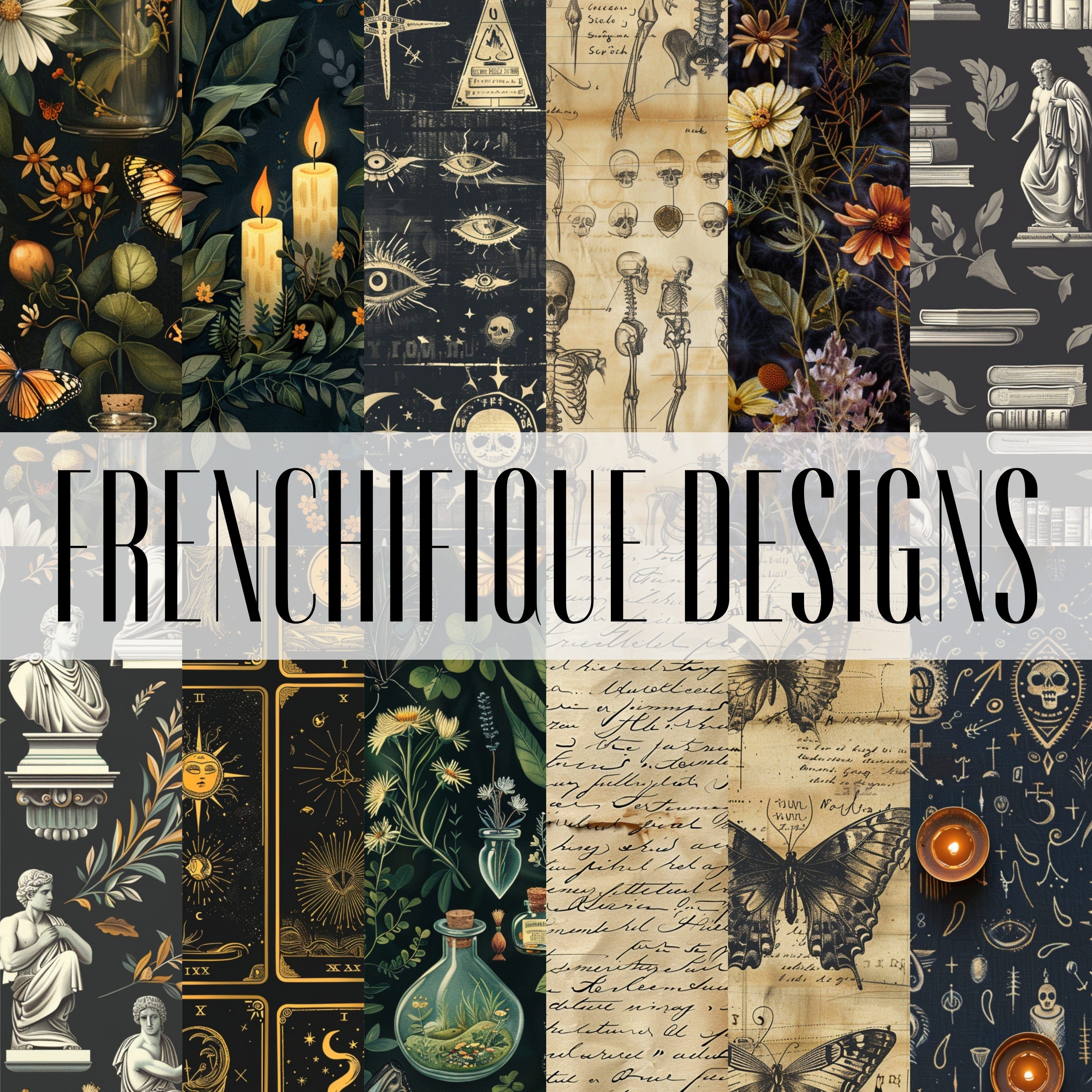 DARKEST ACADEMIA Seamless Digital Papers
