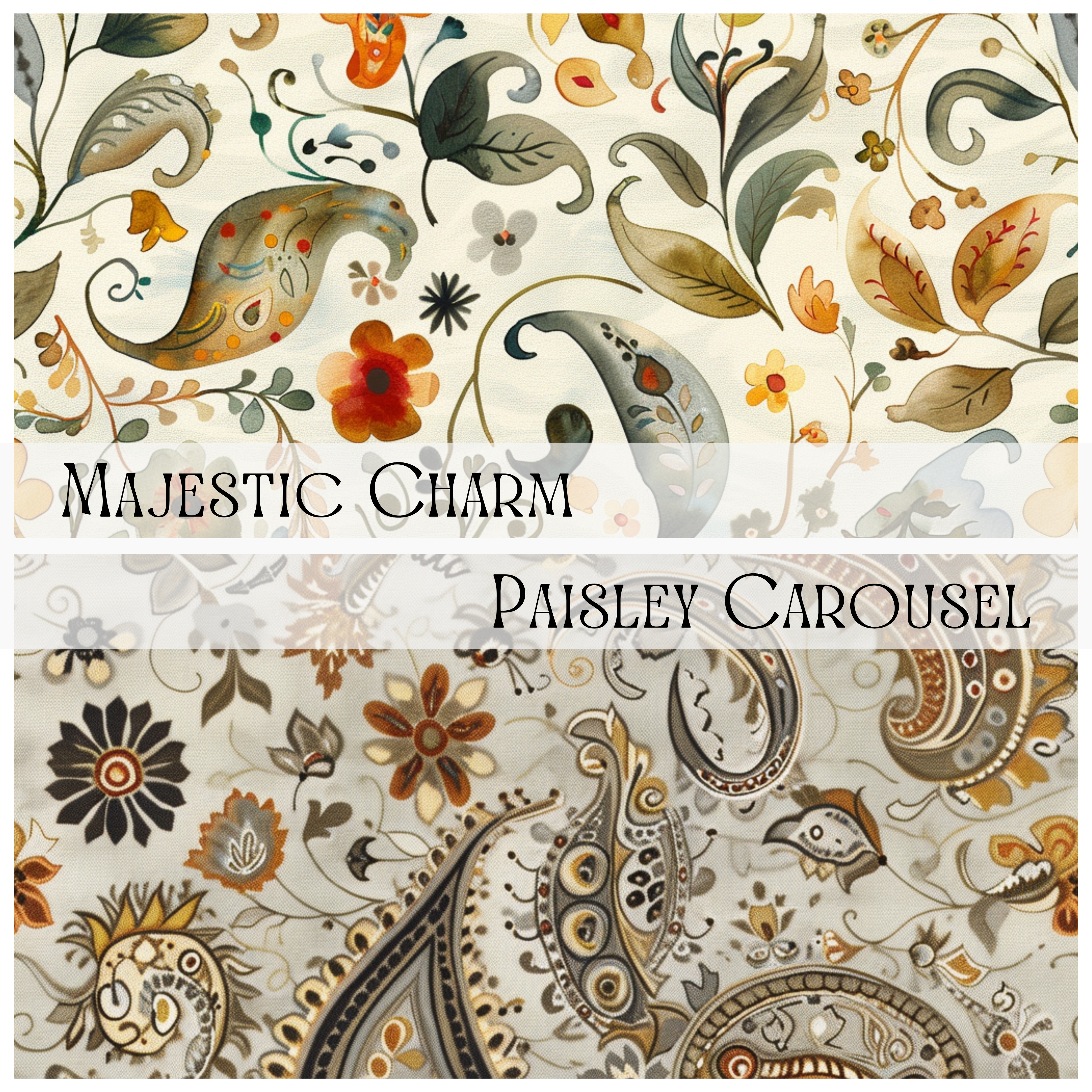 PAISLEY PATTERNS Seamless Digital Papers