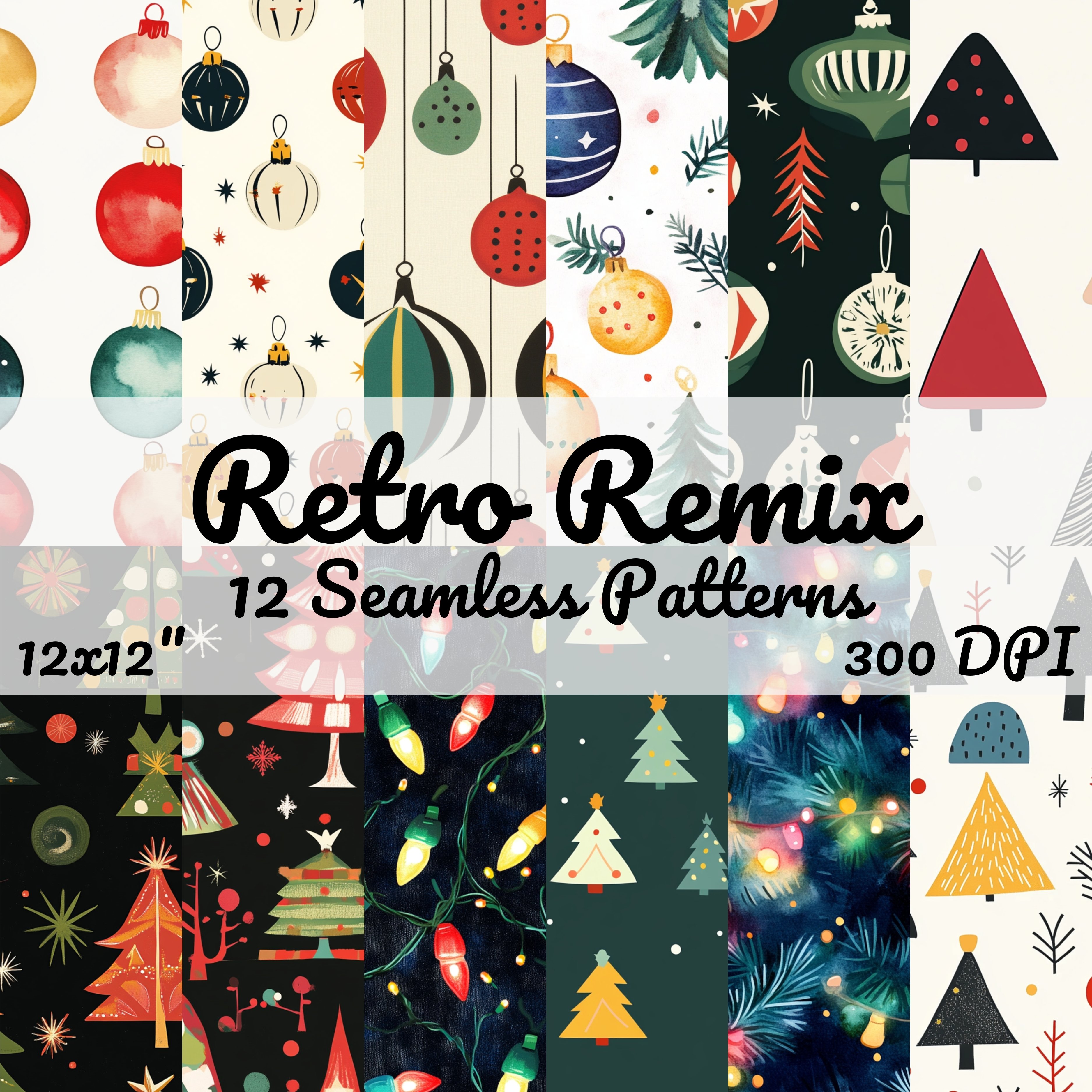 RETRO REMIX Seamless Digital Papers