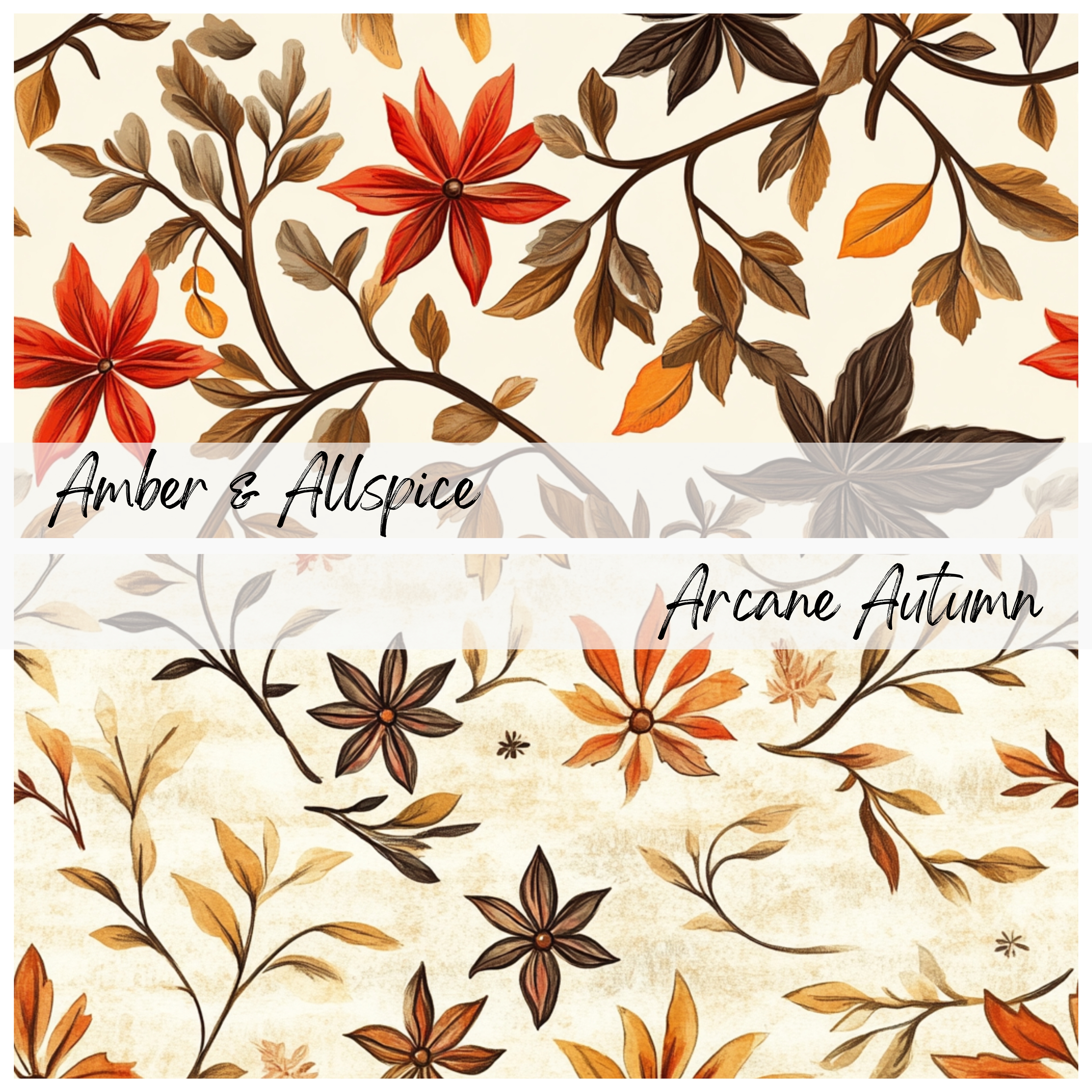 AUTUMN LEAVES Seamless Digital Papers