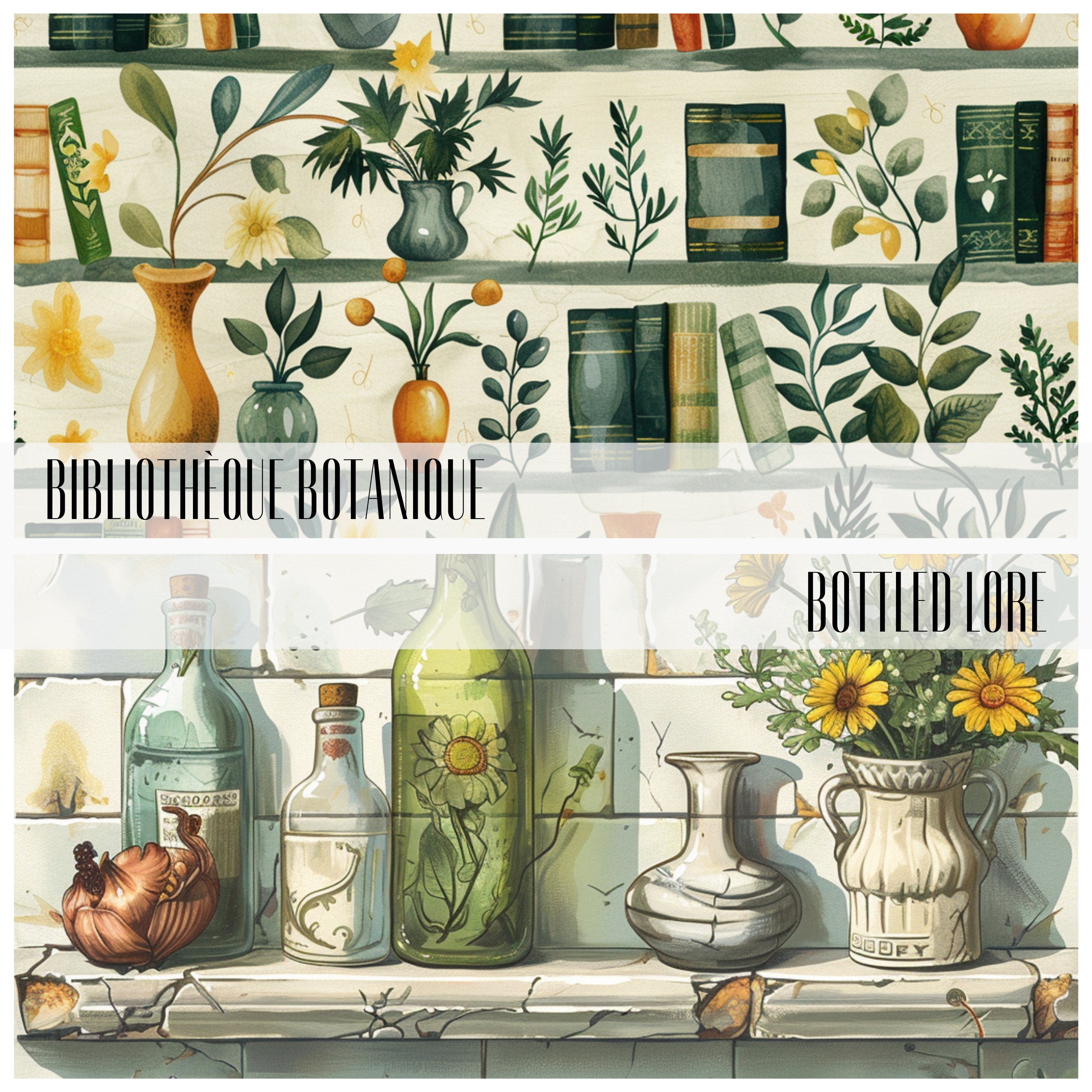 LIGHT ACADEMIA Seamless Digital Papers