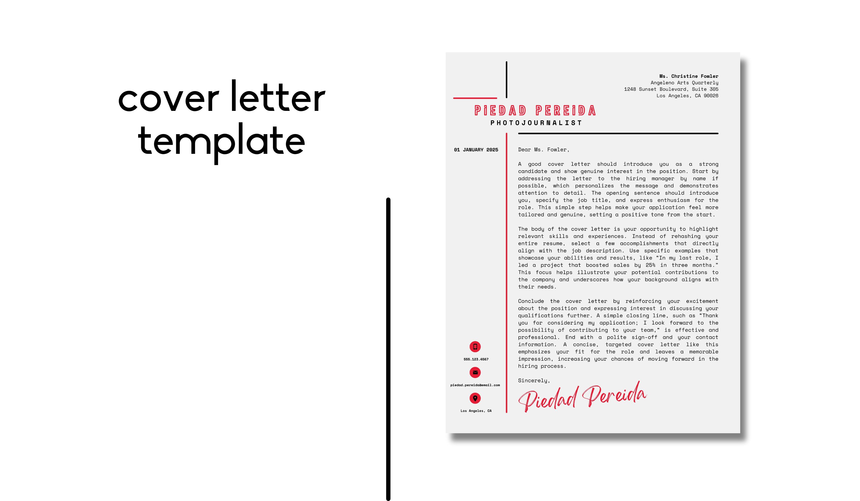 ATS-Friendly Canva Résumé Template Set | PIEDAD PEREIDA KIT