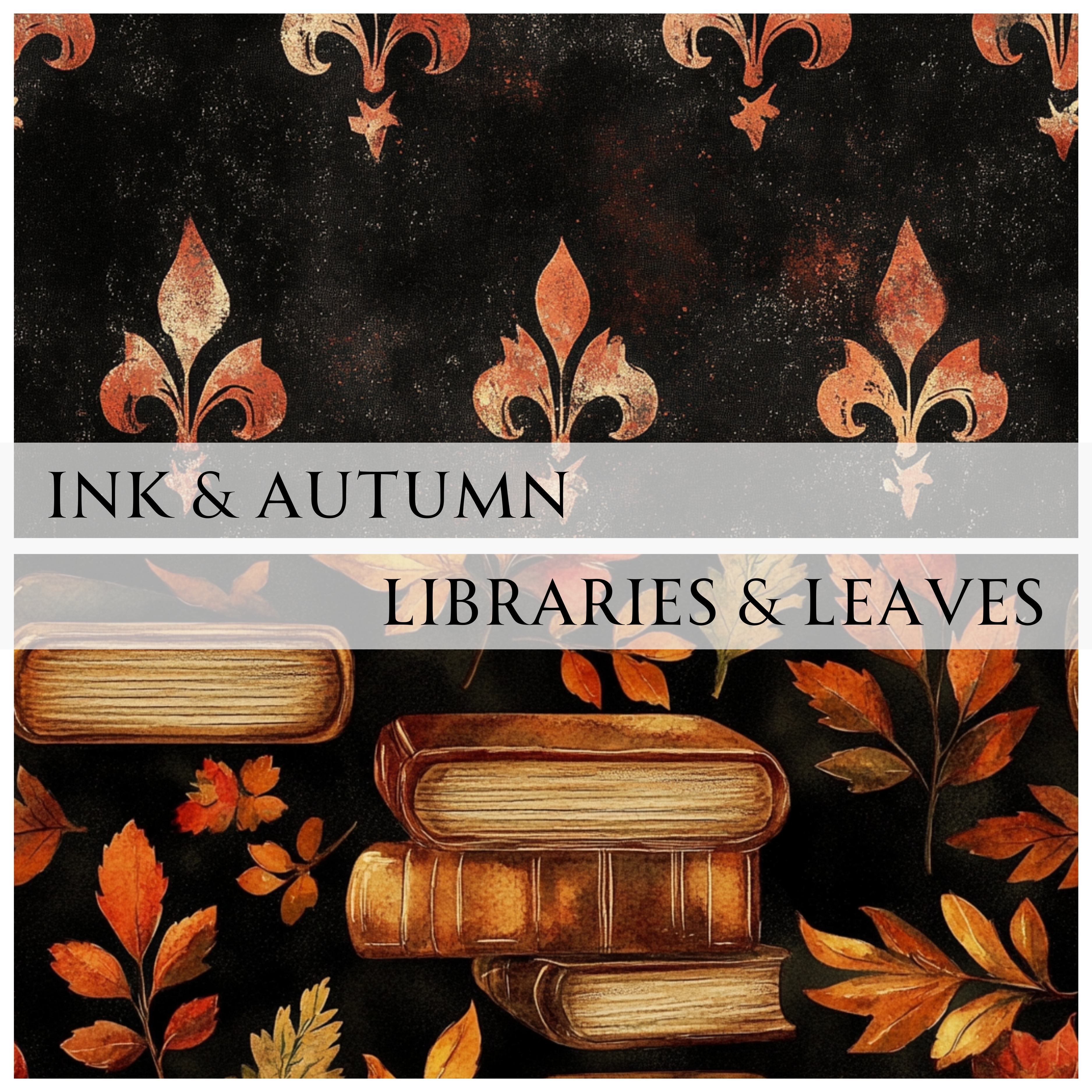 AUTUMN ACADEMIA Seamless Digital Papers