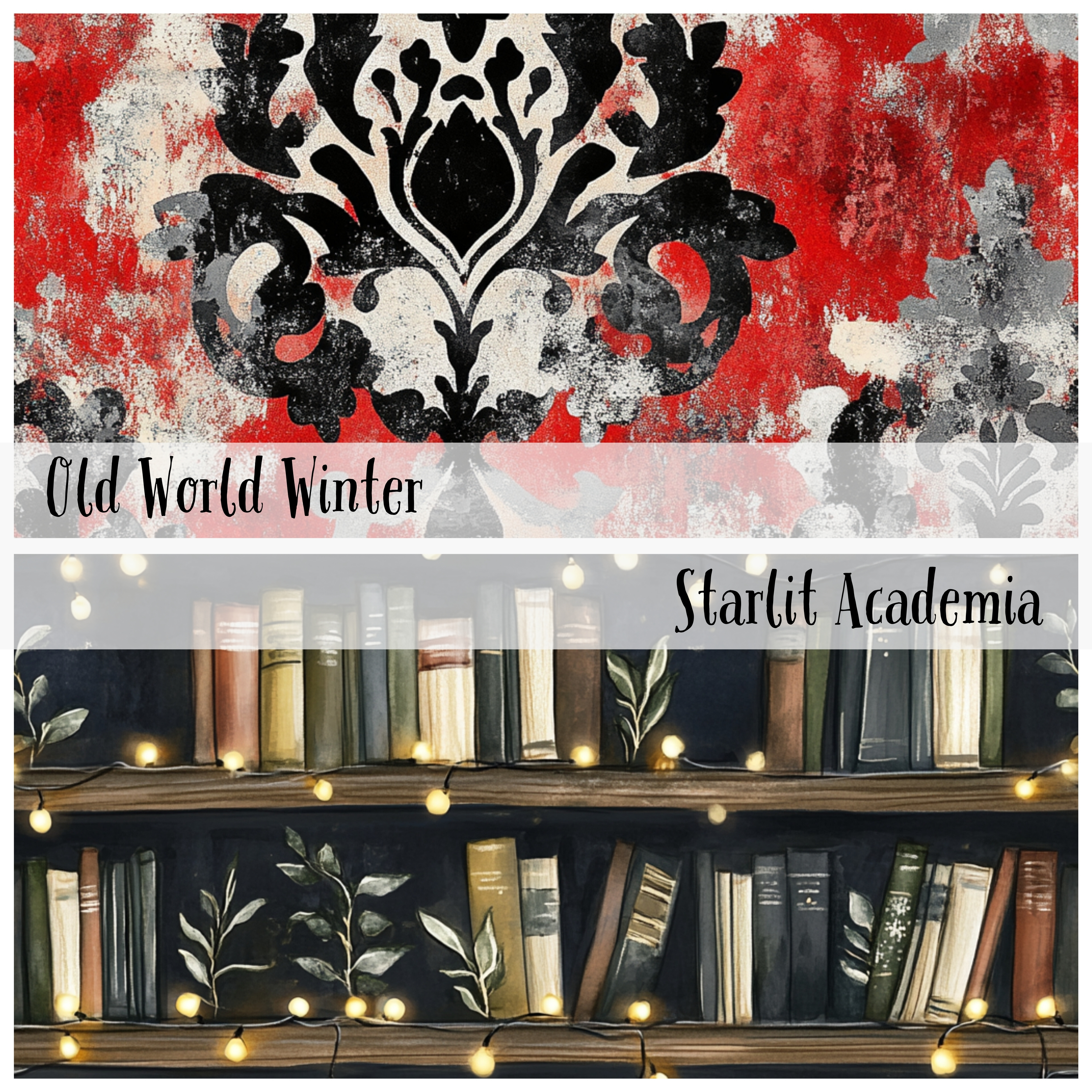 GHOSTS OF CHRISTMAS PAST Seamless Digital Papers