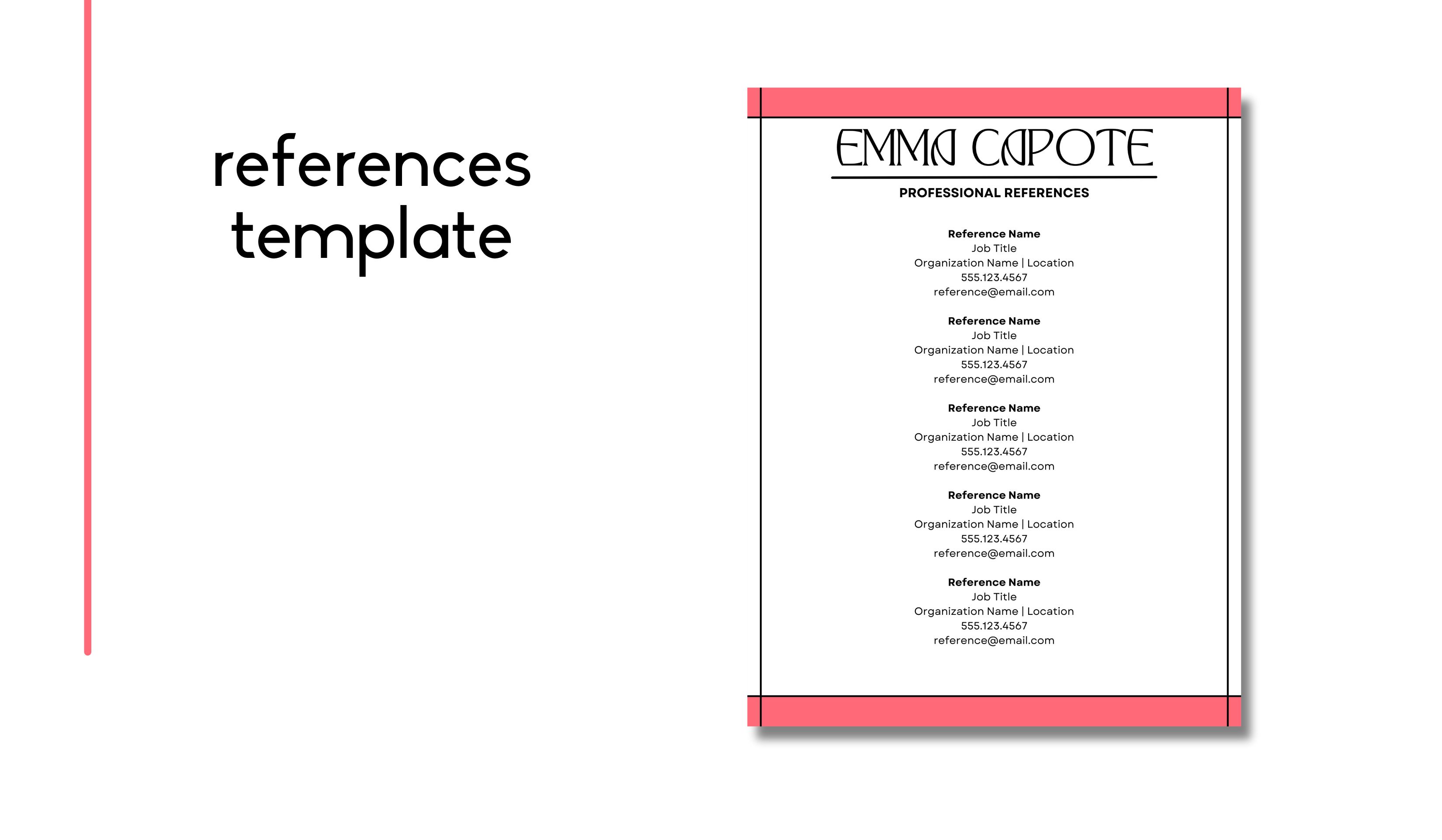 ATS-Friendly Canva Résumé Template | EMMA CAPOTE KIT