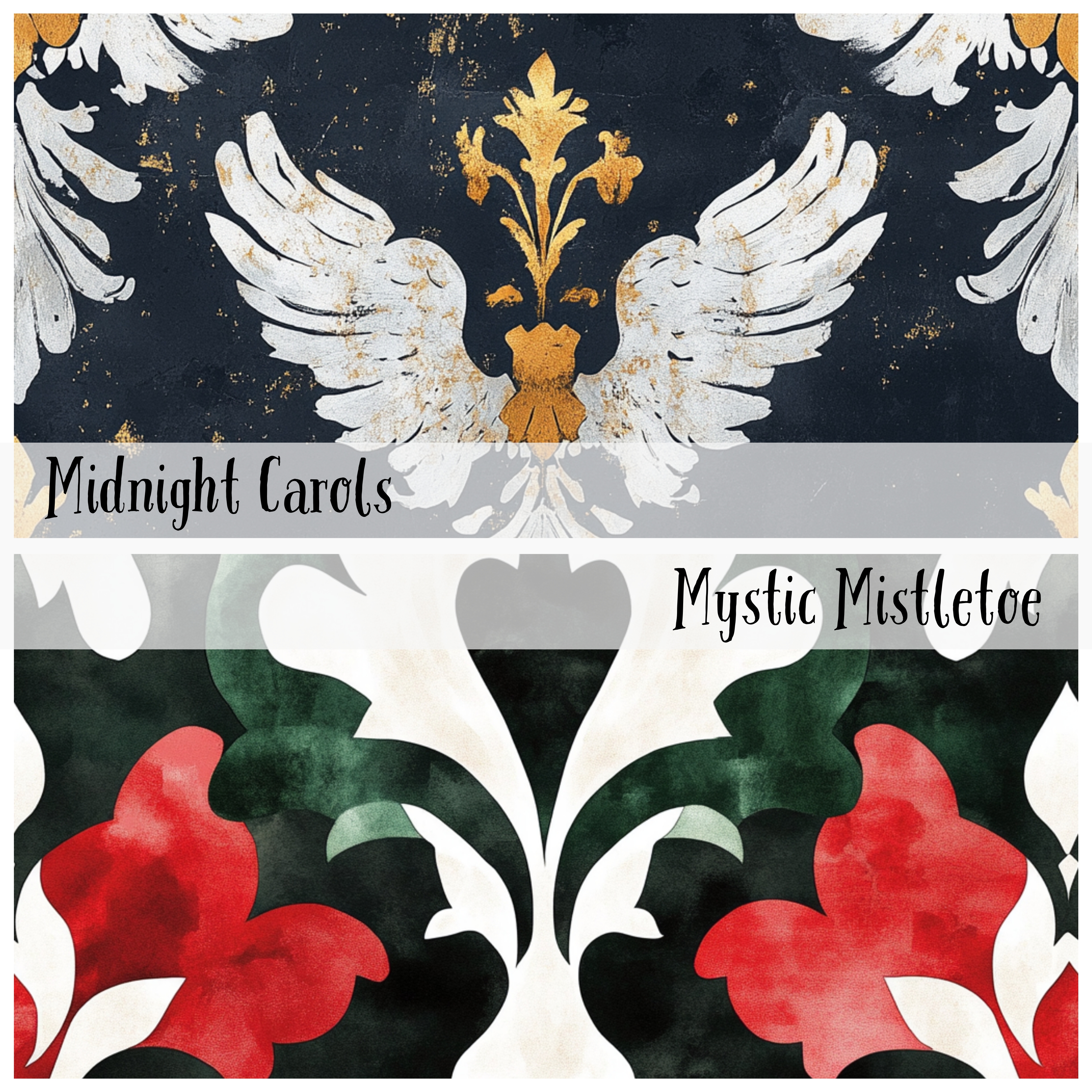 GHOSTS OF CHRISTMAS PAST Seamless Digital Papers