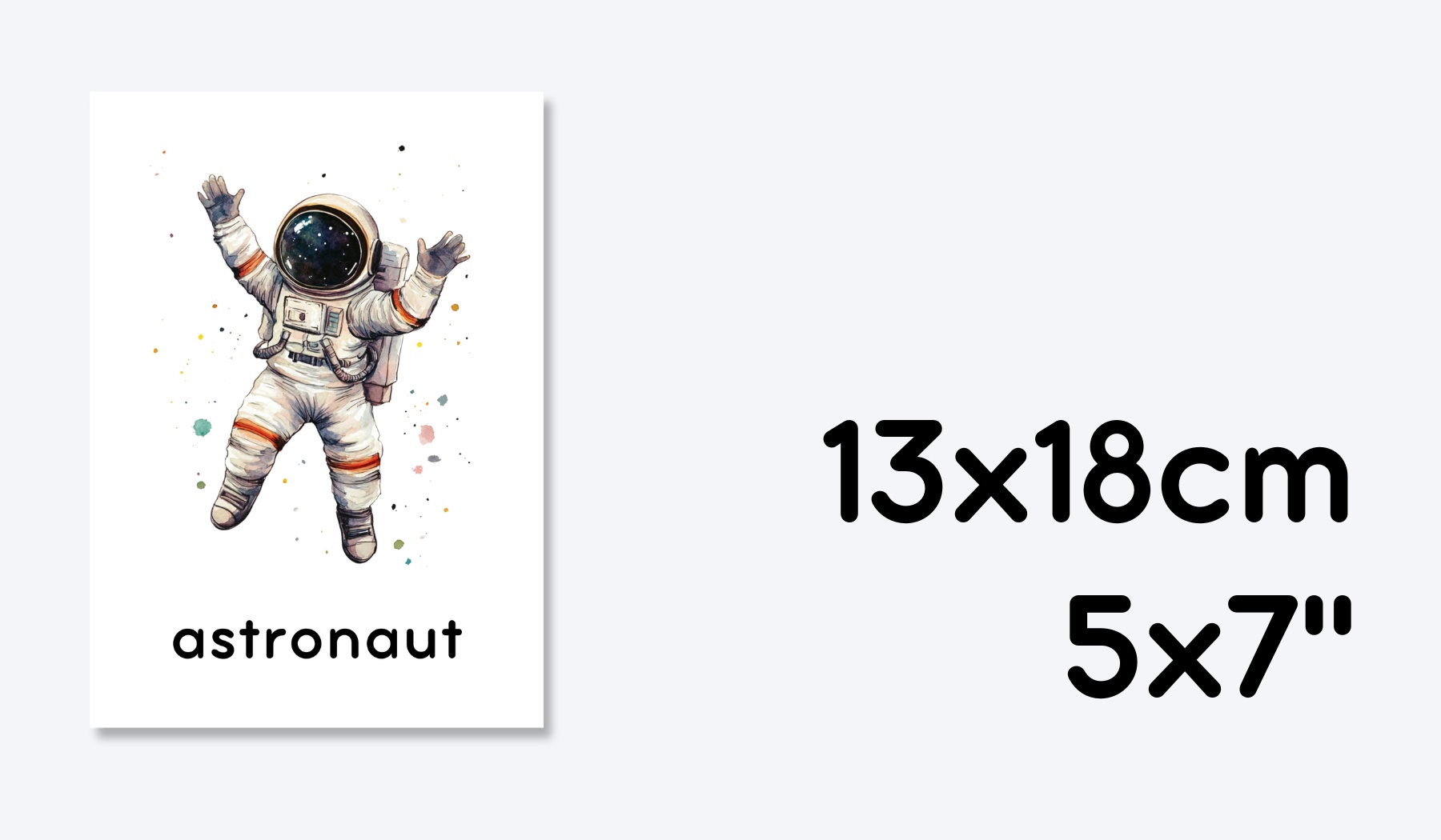 ENGLISH SOLAR SYSTEM FLASHCARDS