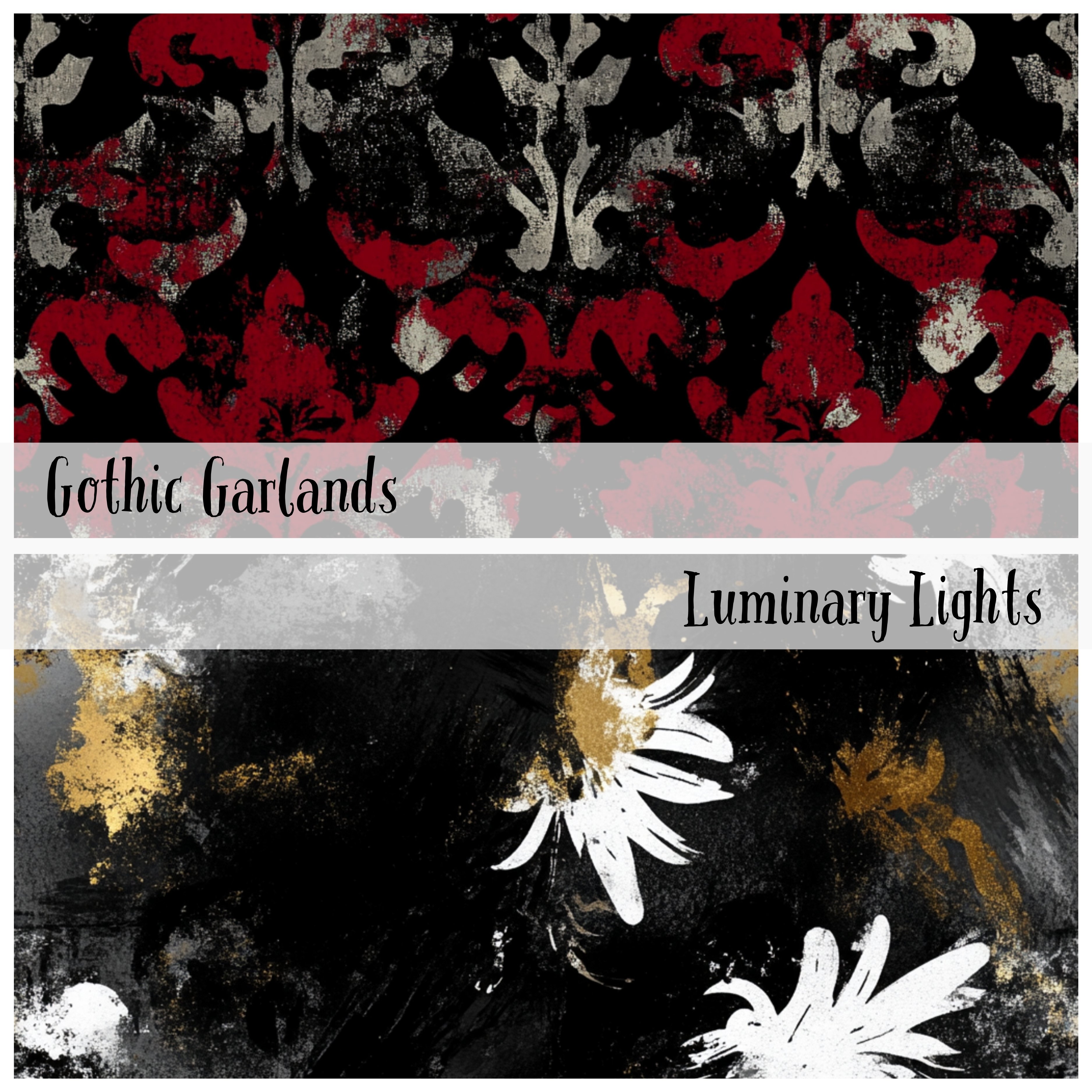 GHOSTS OF CHRISTMAS PAST Seamless Digital Papers