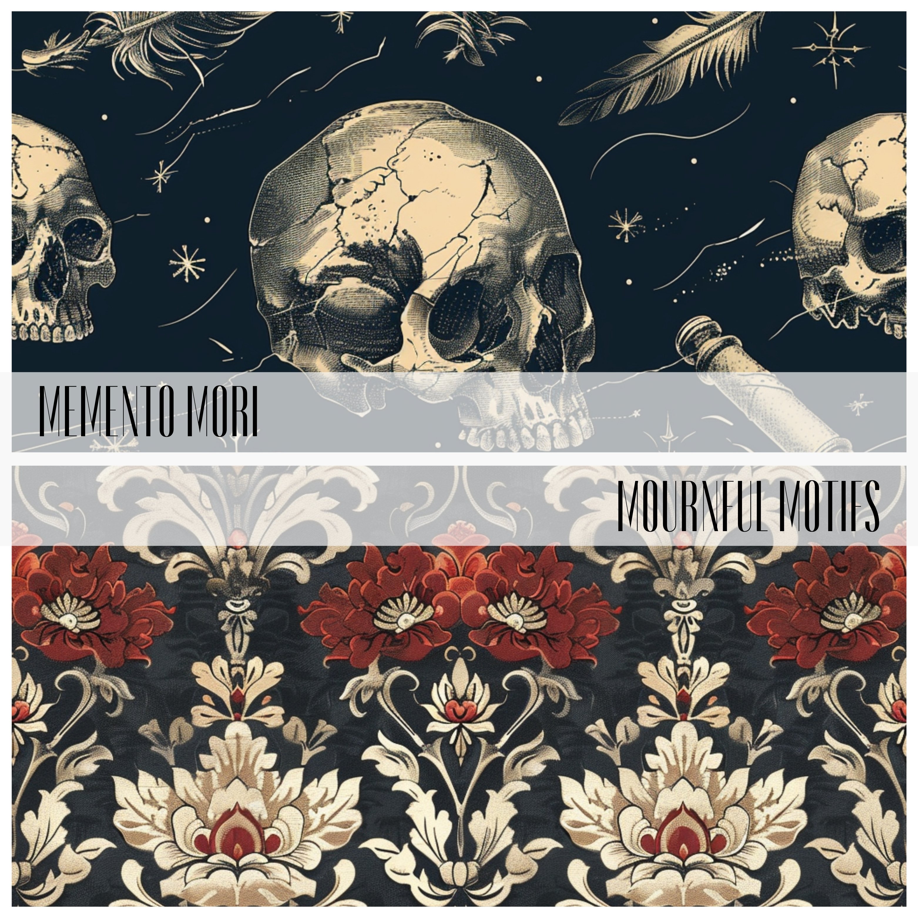 DARK ACADEMIA Seamless Digital Paper Bundle