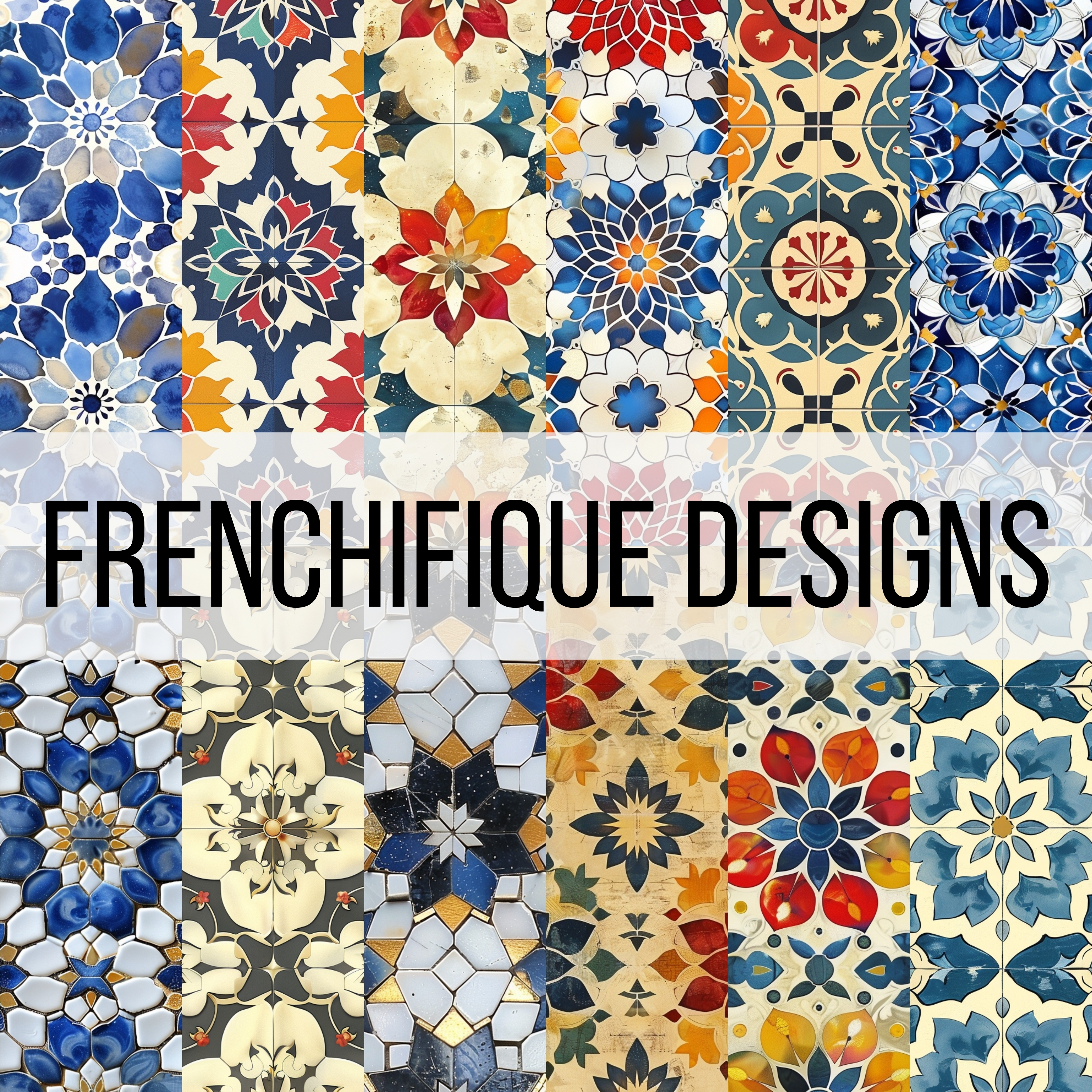 PATTERNS OF PERSIA Seamless Digital Paper Bundle