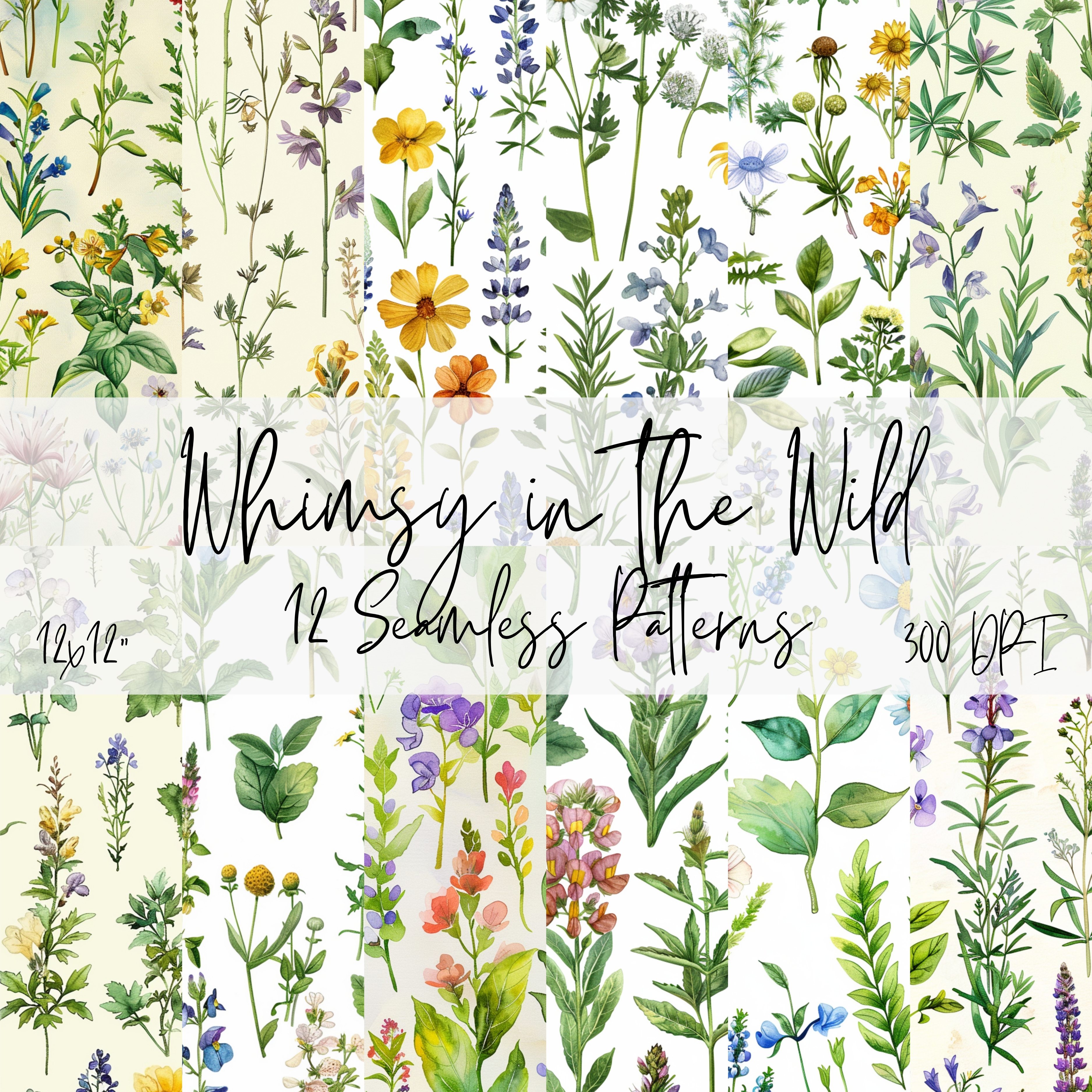 WHIMSY IN THE WILD Seamless Digital Papers