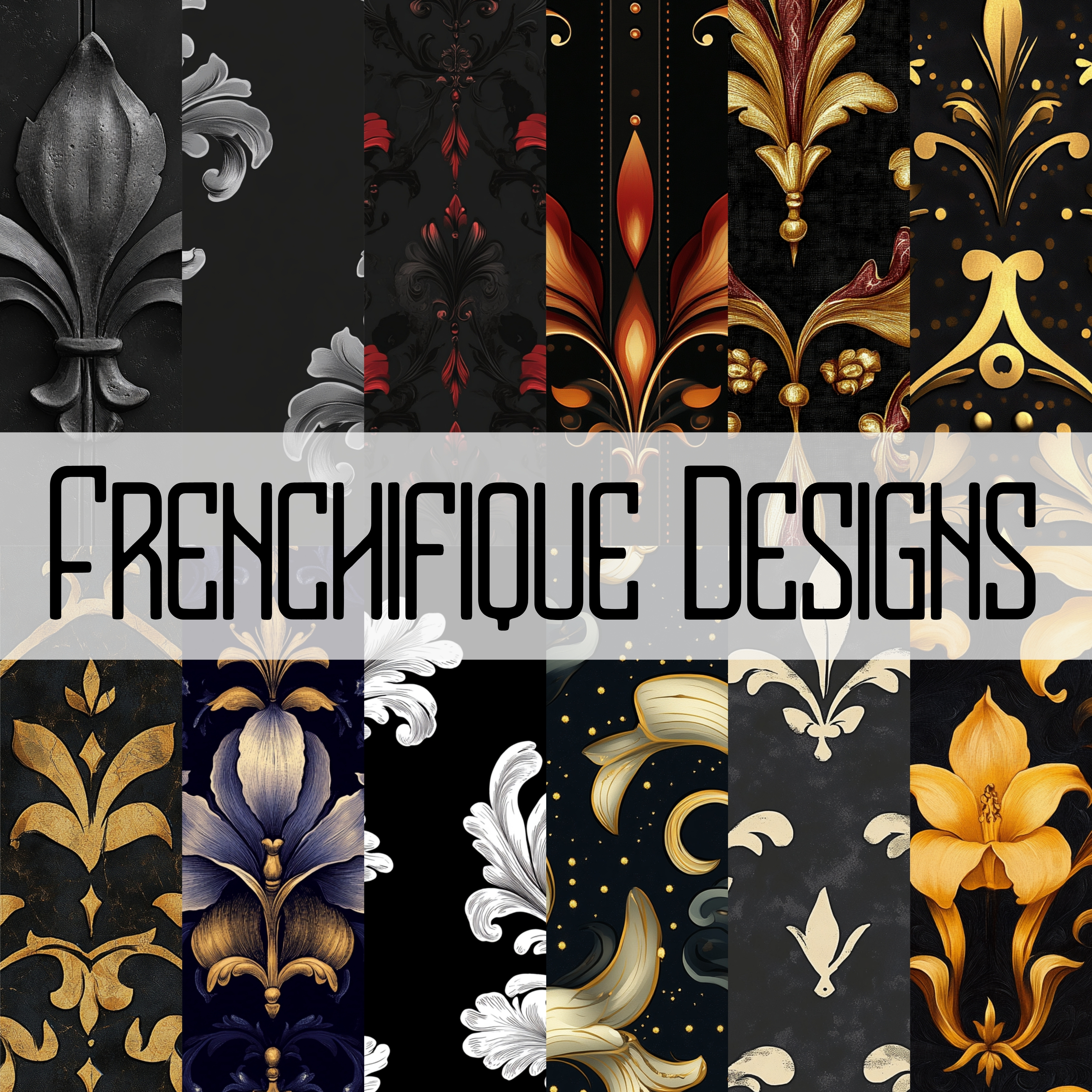 SHADOWED ELEGANCE Seamless Digital Papers