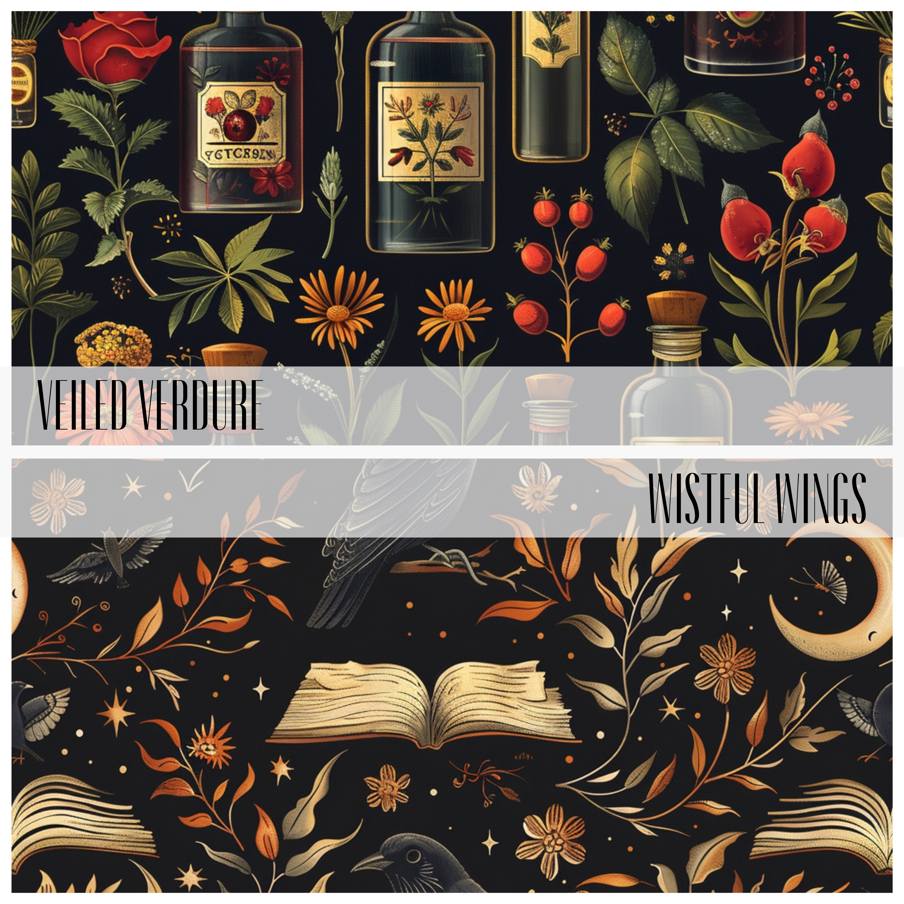 DARKER ACADEMIA Seamless Digital Papers