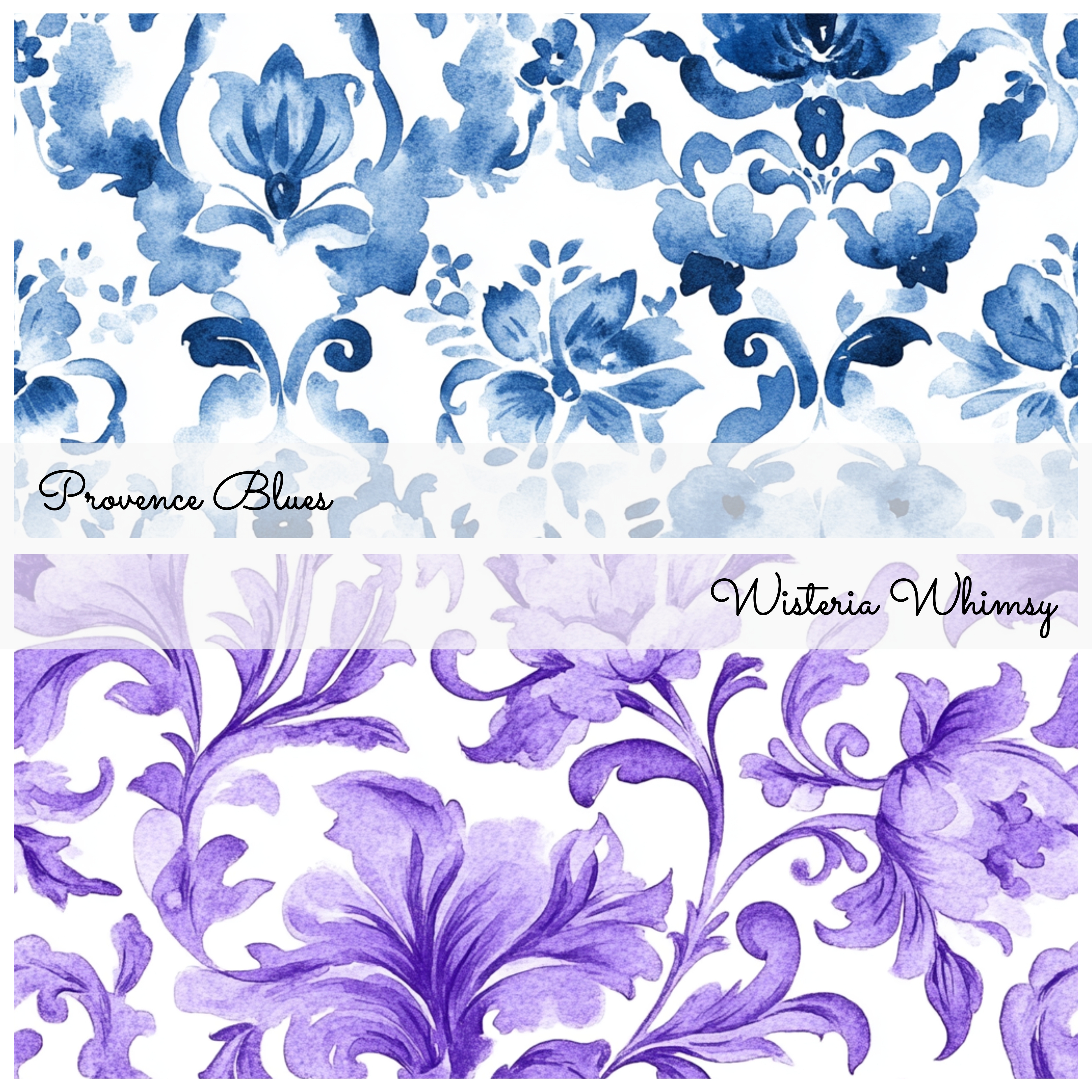 MYSTIC TOILE DE JOUY Seamless Digital Paper Bundle