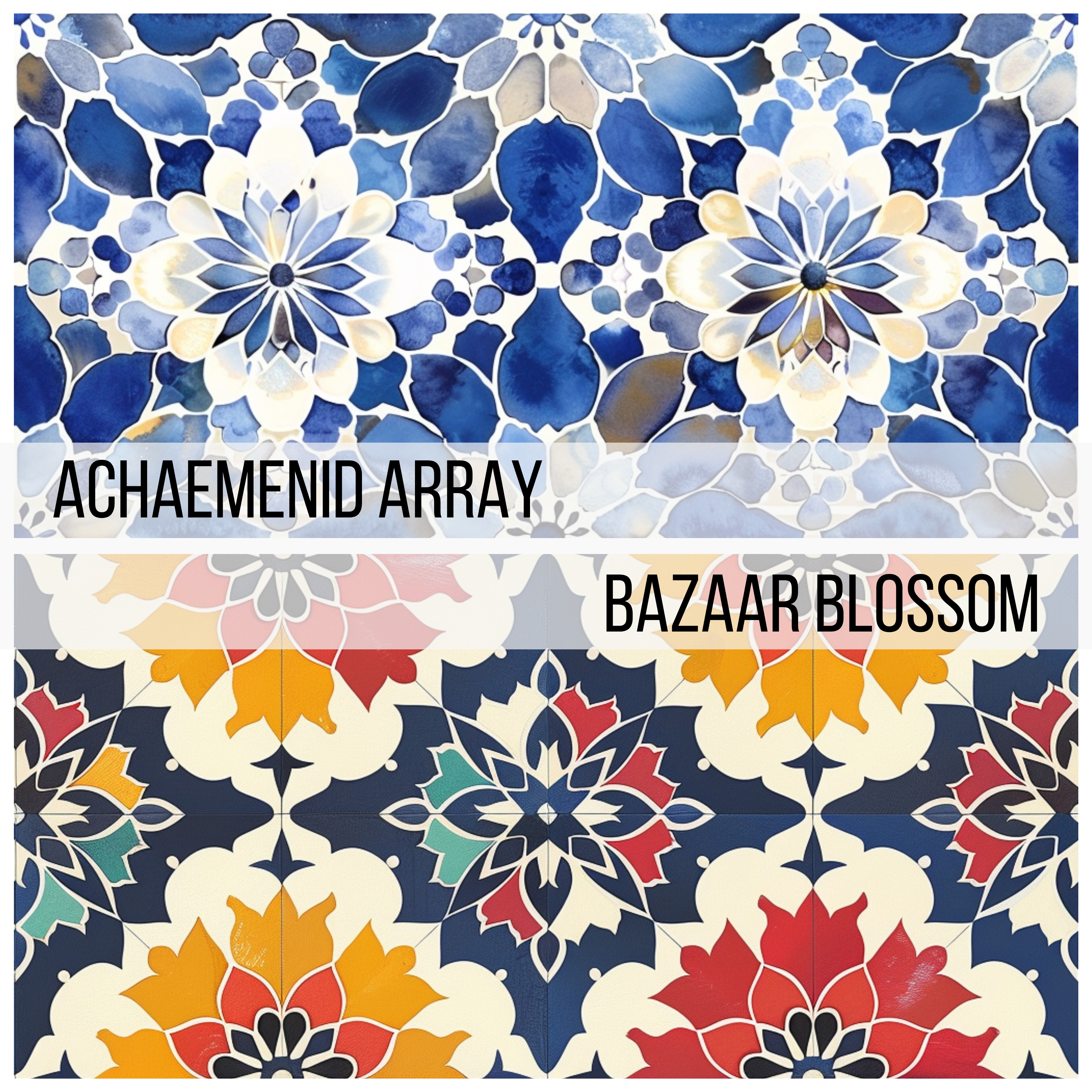 PATTERNS OF PERSIA Seamless Digital Paper Bundle