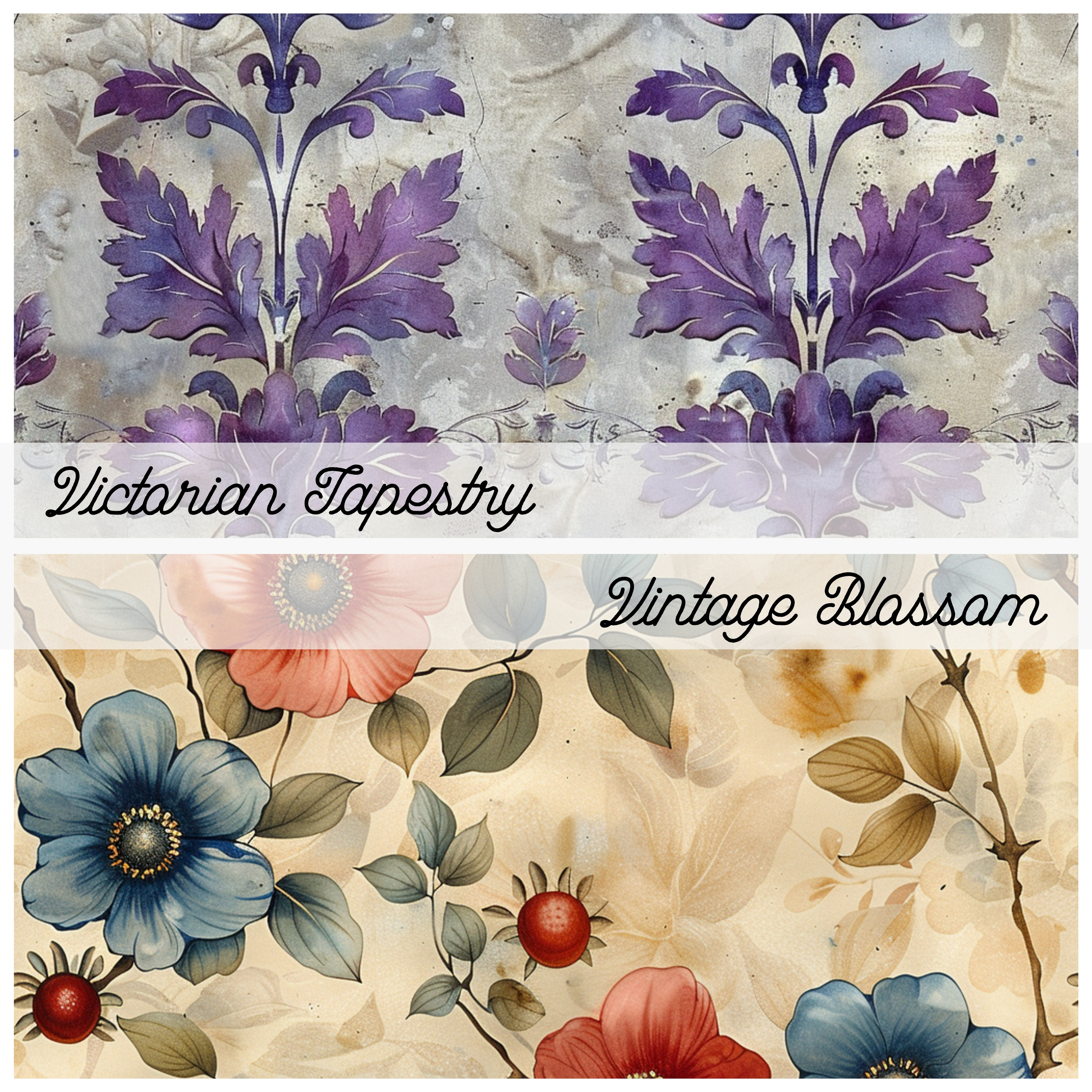 RUSTIC SHABBY CHIC Seamless Digital Papers