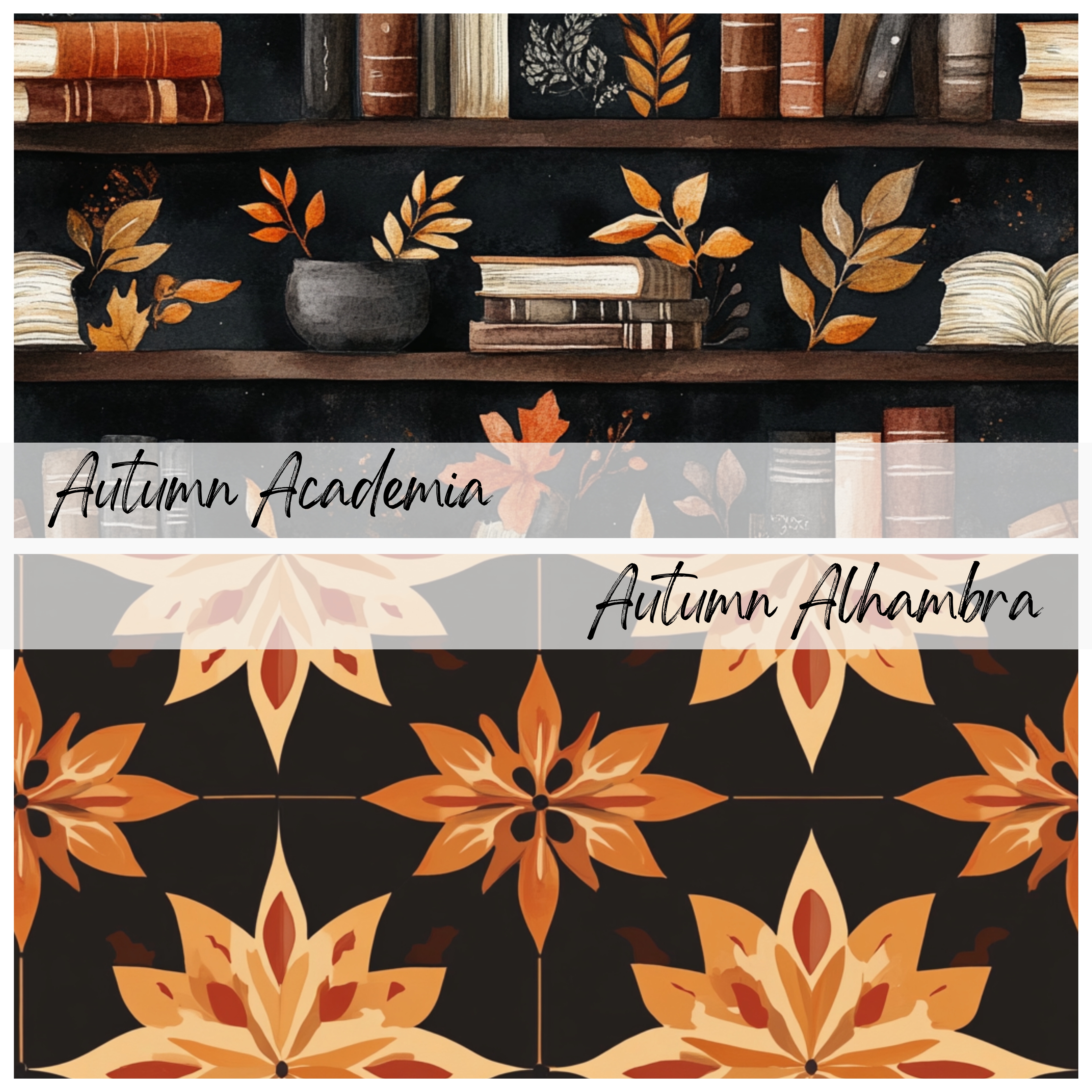 AUTUMN LEAVES Seamless Digital Papers