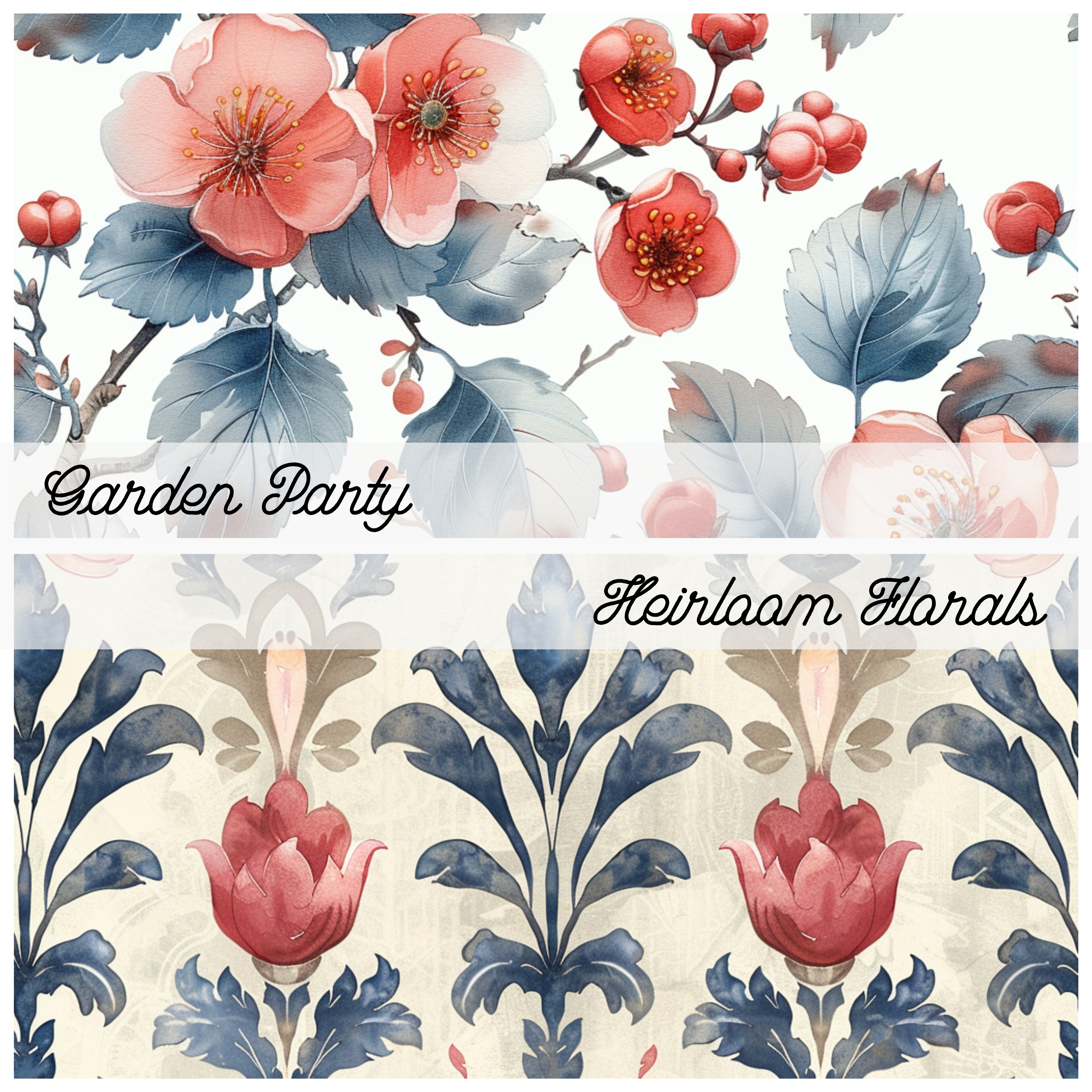 RUSTIC SHABBY CHIC Seamless Digital Papers
