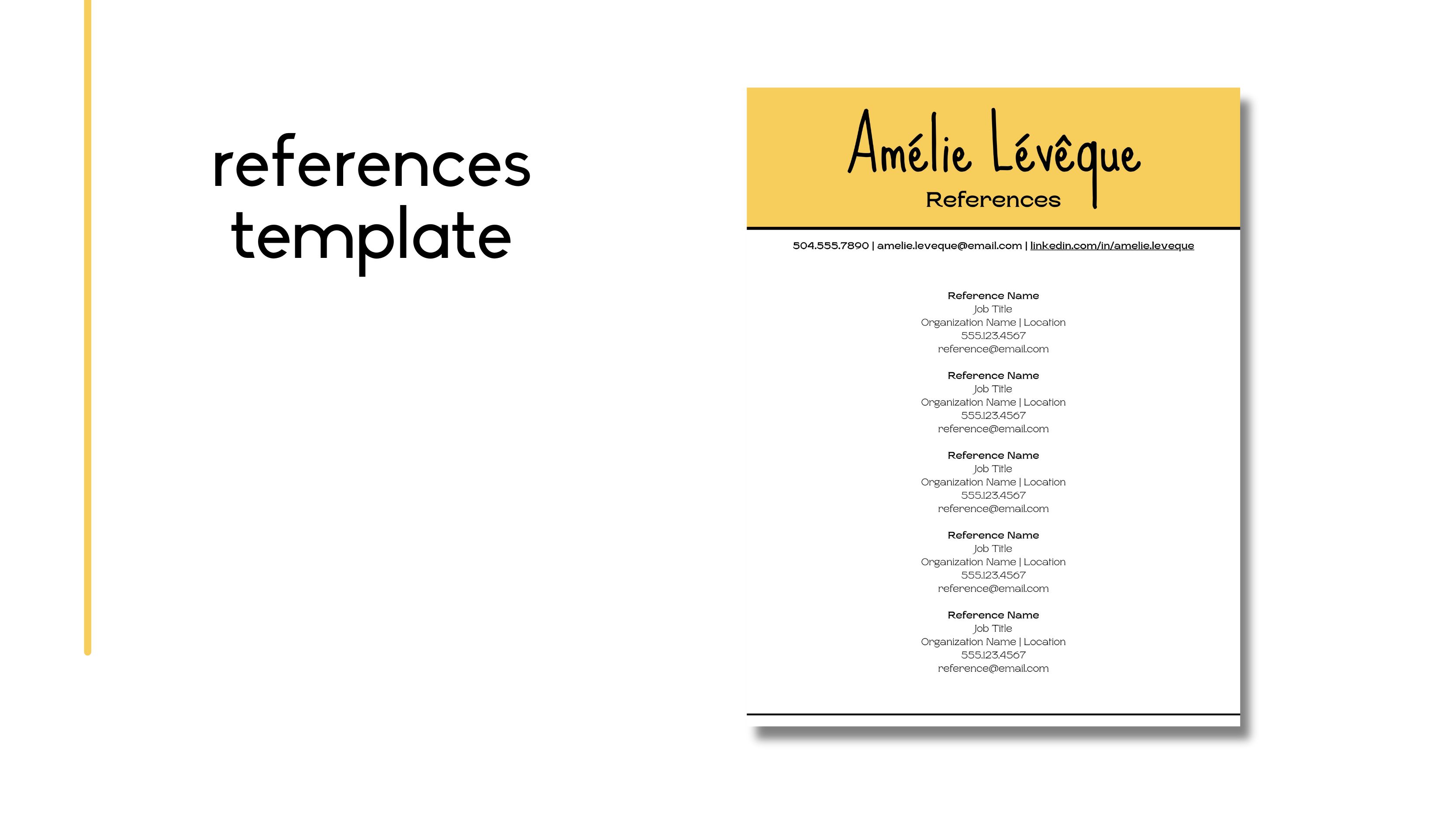 ATS-Friendly Canva Résumé Template Set | AMÉLIE LÉVÊQUE KIT