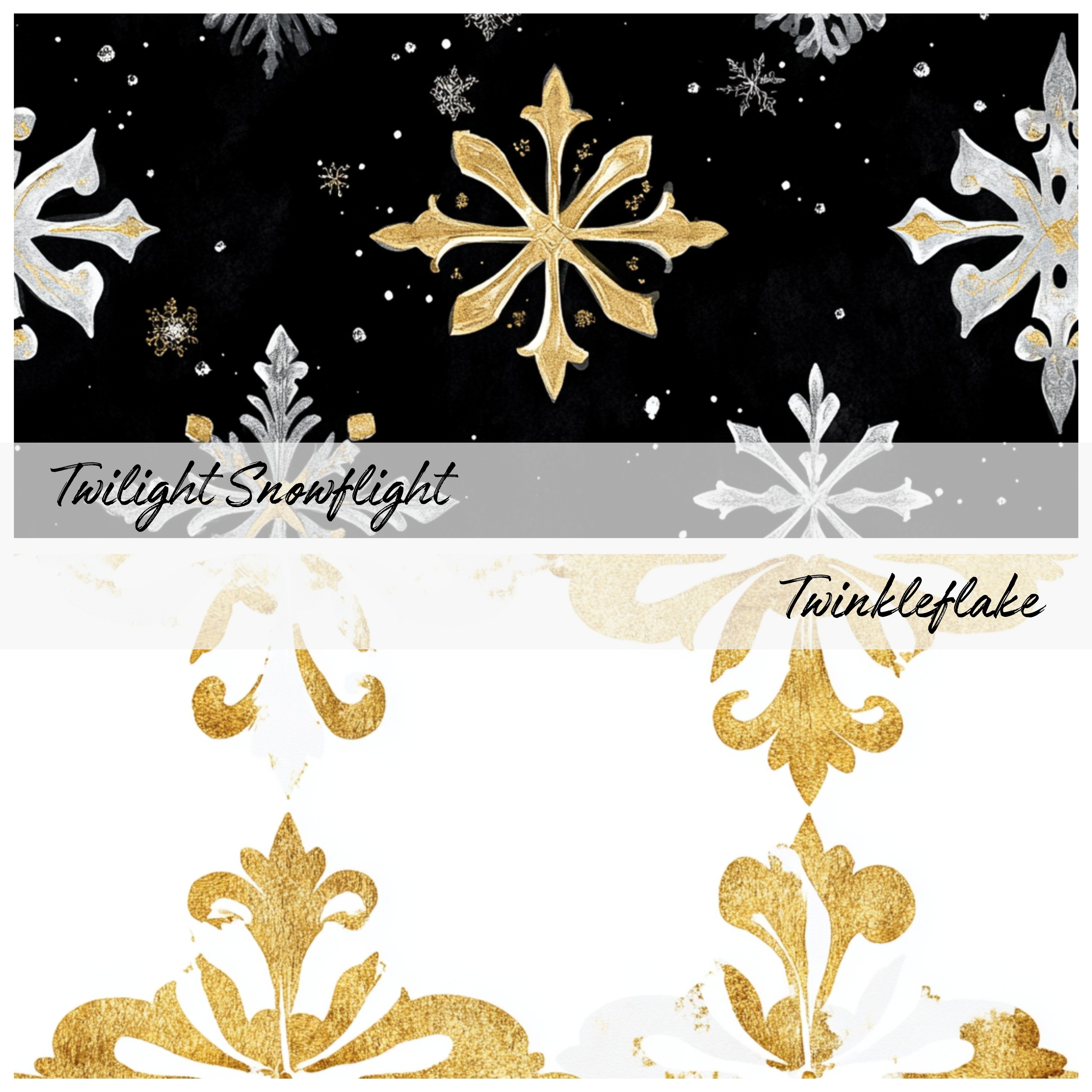 SNOWDUST SERENADES Seamless Digital Papers